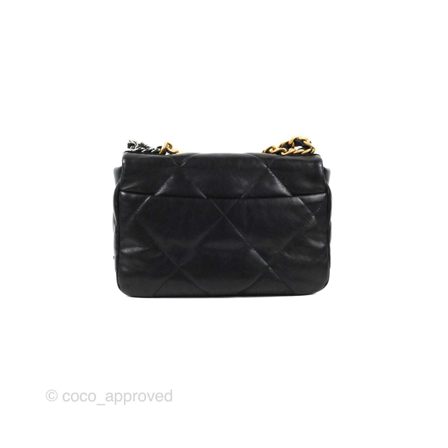 Chanel 19 Small Black Goatskin Mixed Hardware