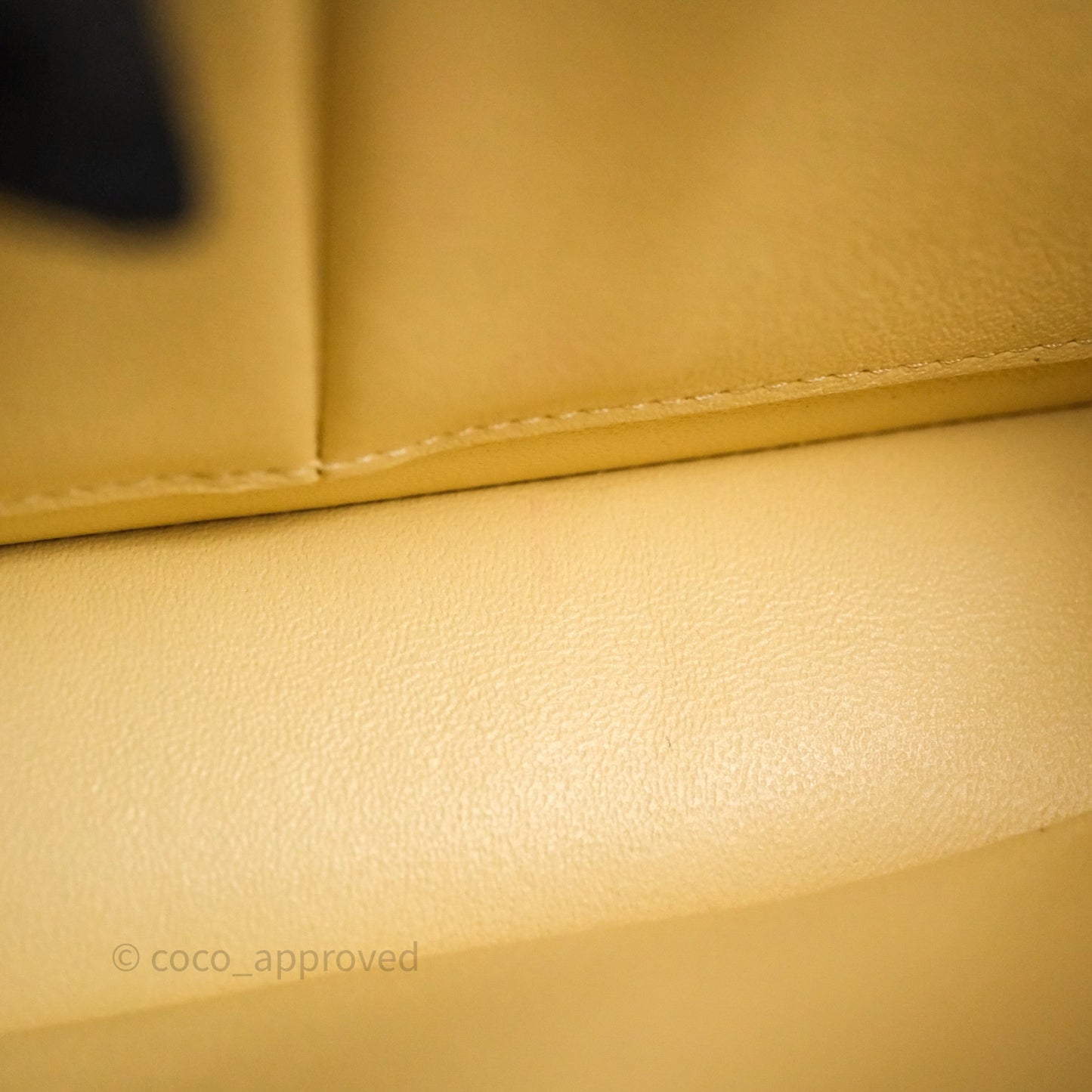 Chanel Small Classic Flap Quilted Yellow Lambskin Gold Hardware