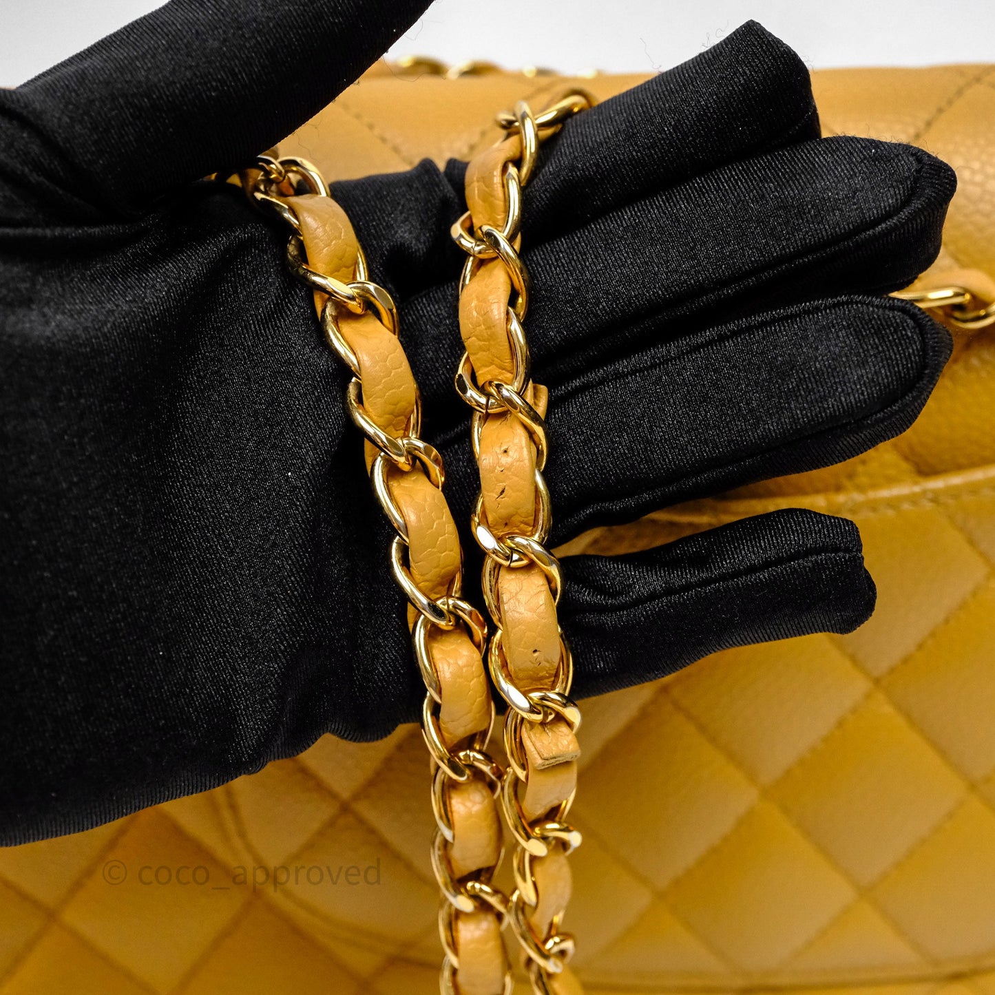 Chanel Medium Quilted  Flap Vintage Dark Beige Caviar 24K Gold Hardware