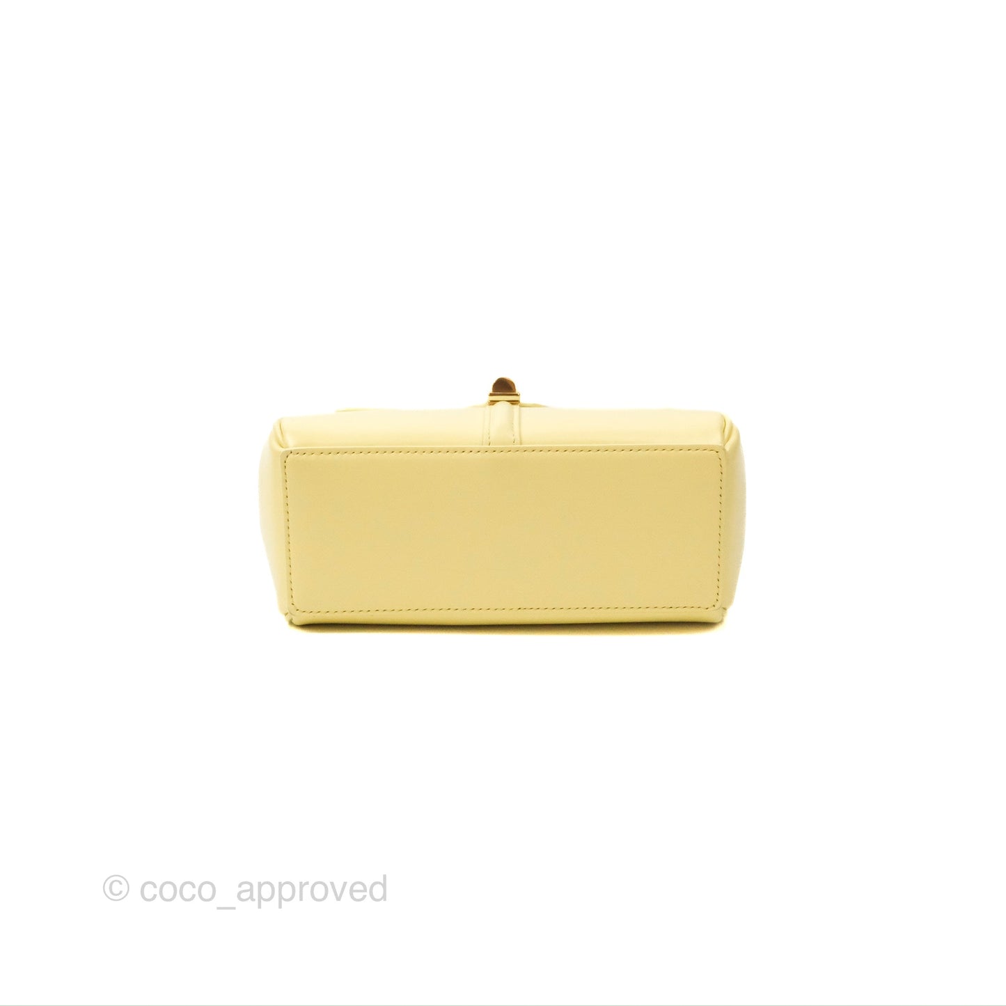 Celine Mini 16 Soft Yellow Satinated Calfskin