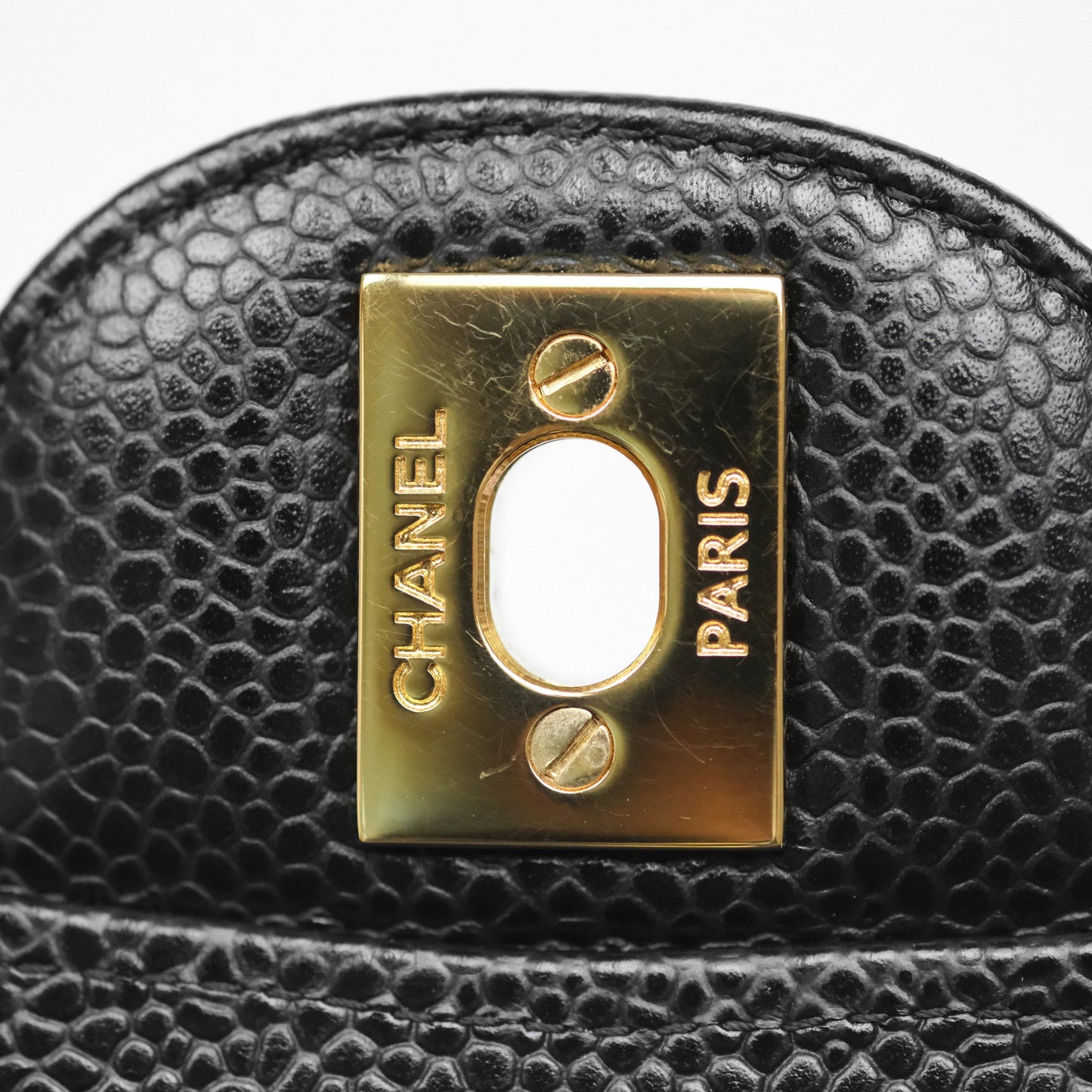 Chanel Small Classic Flap Quilted Black Caviar Gold Hardware