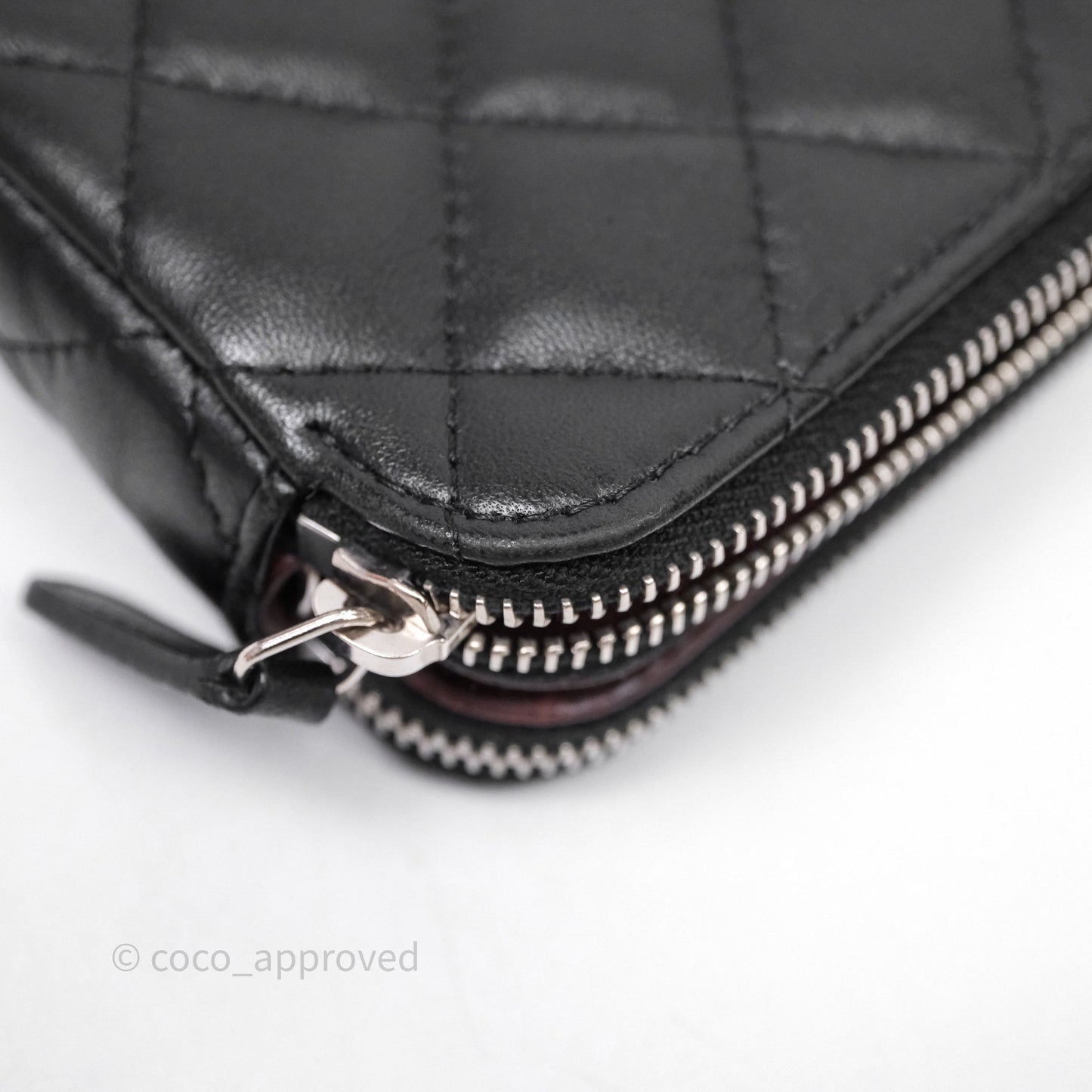 Chanel Clutch with Chain Black Lambskin Silver Hardware