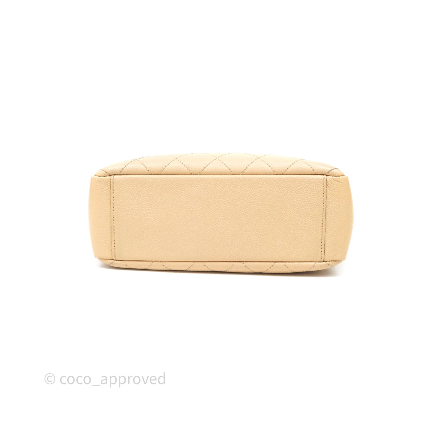 Chanel Vertical GST Beige Caviar Gold Hardware