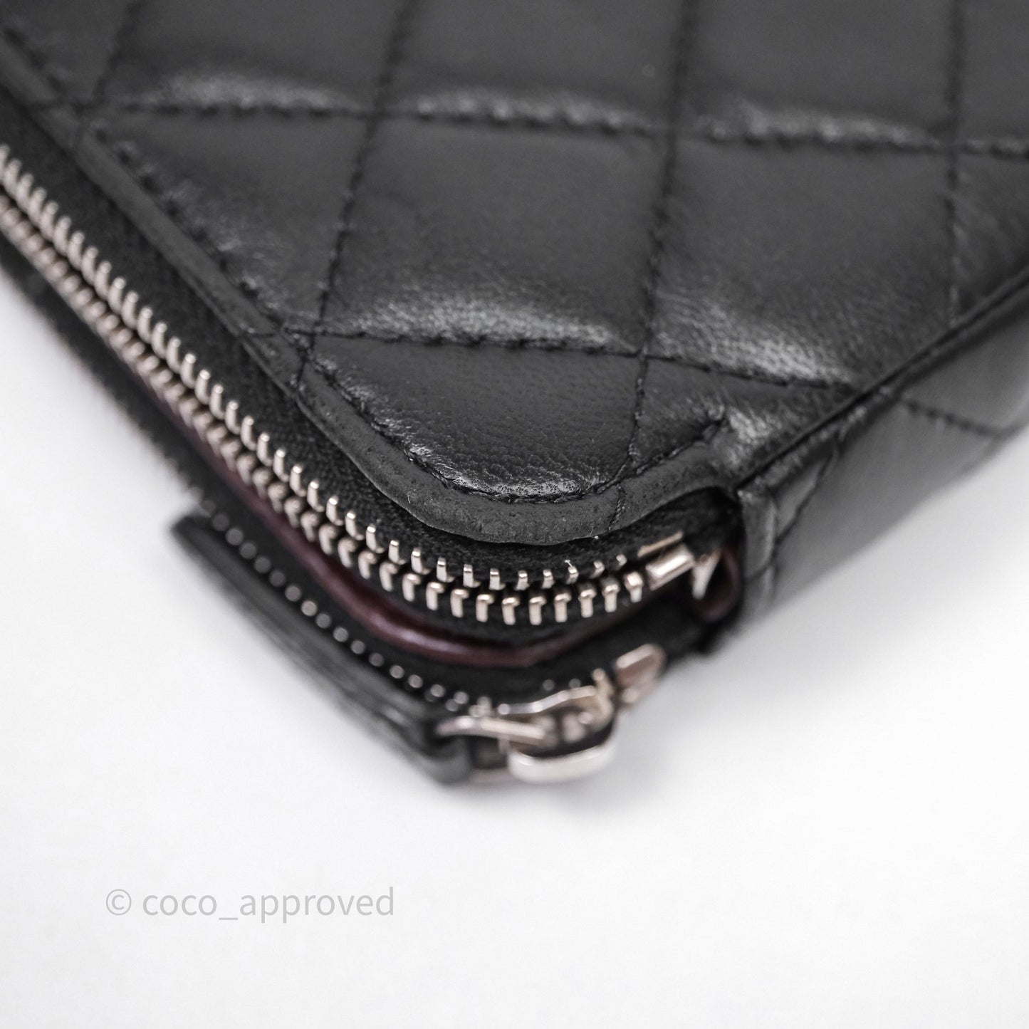 Chanel Clutch with Chain Black Lambskin Silver Hardware