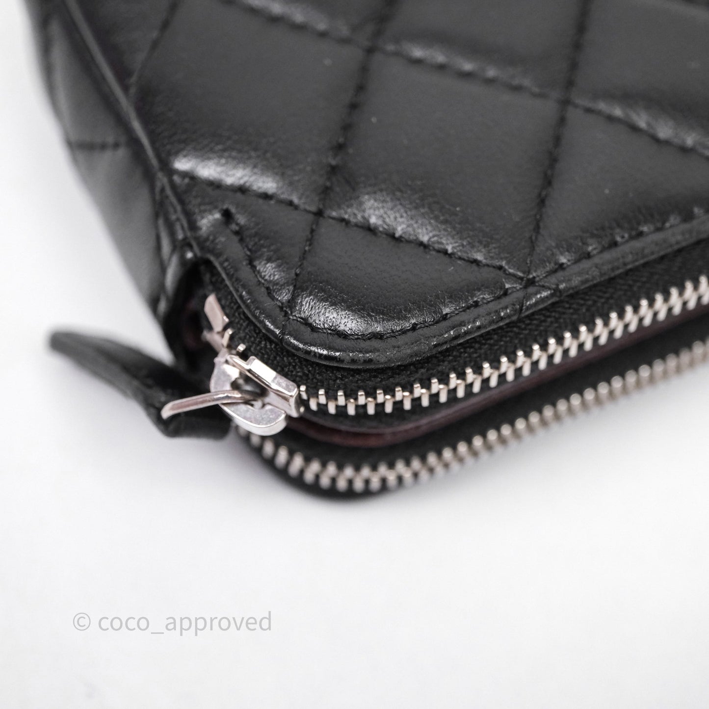 Chanel Clutch with Chain Black Lambskin Silver Hardware