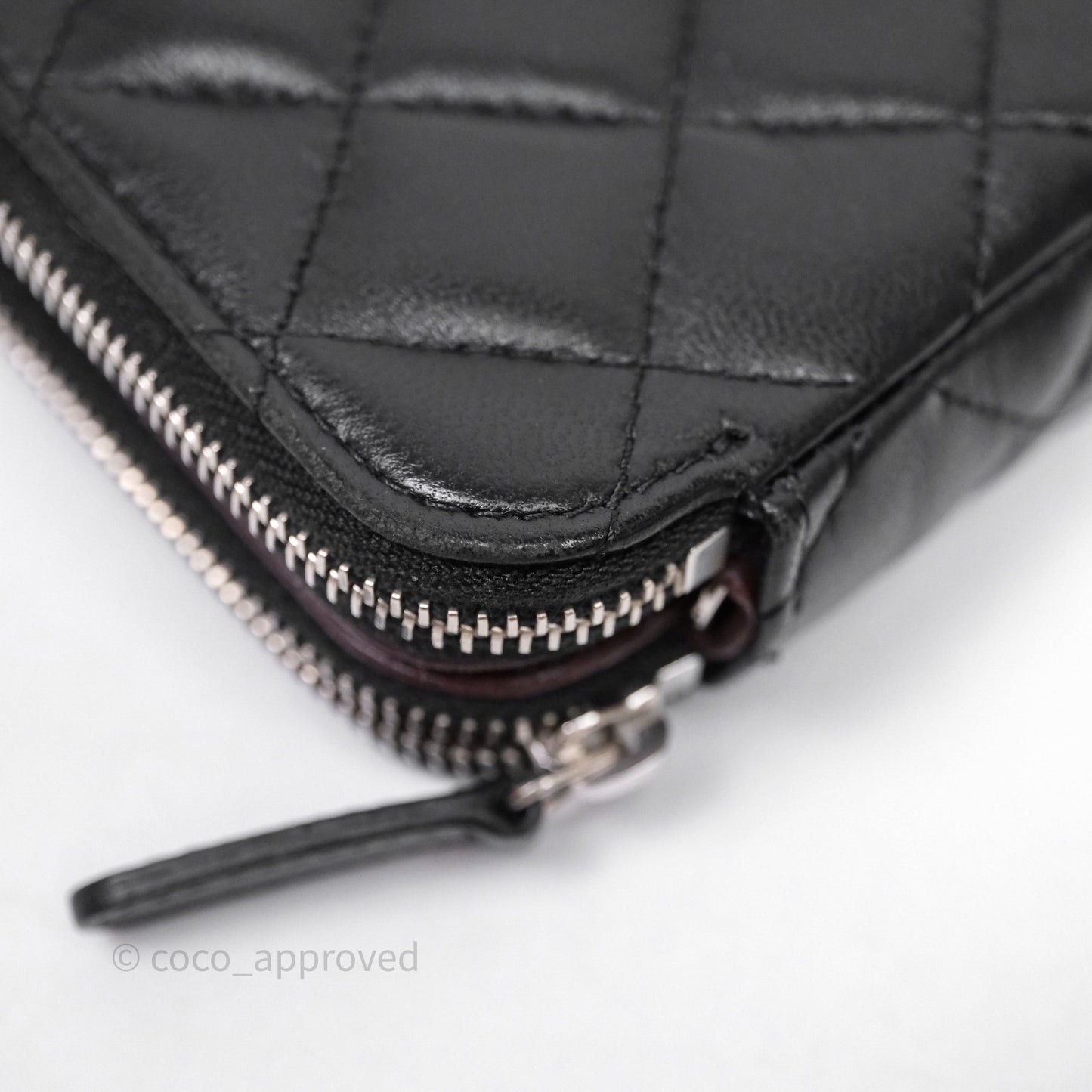 Chanel Clutch with Chain Black Lambskin Silver Hardware