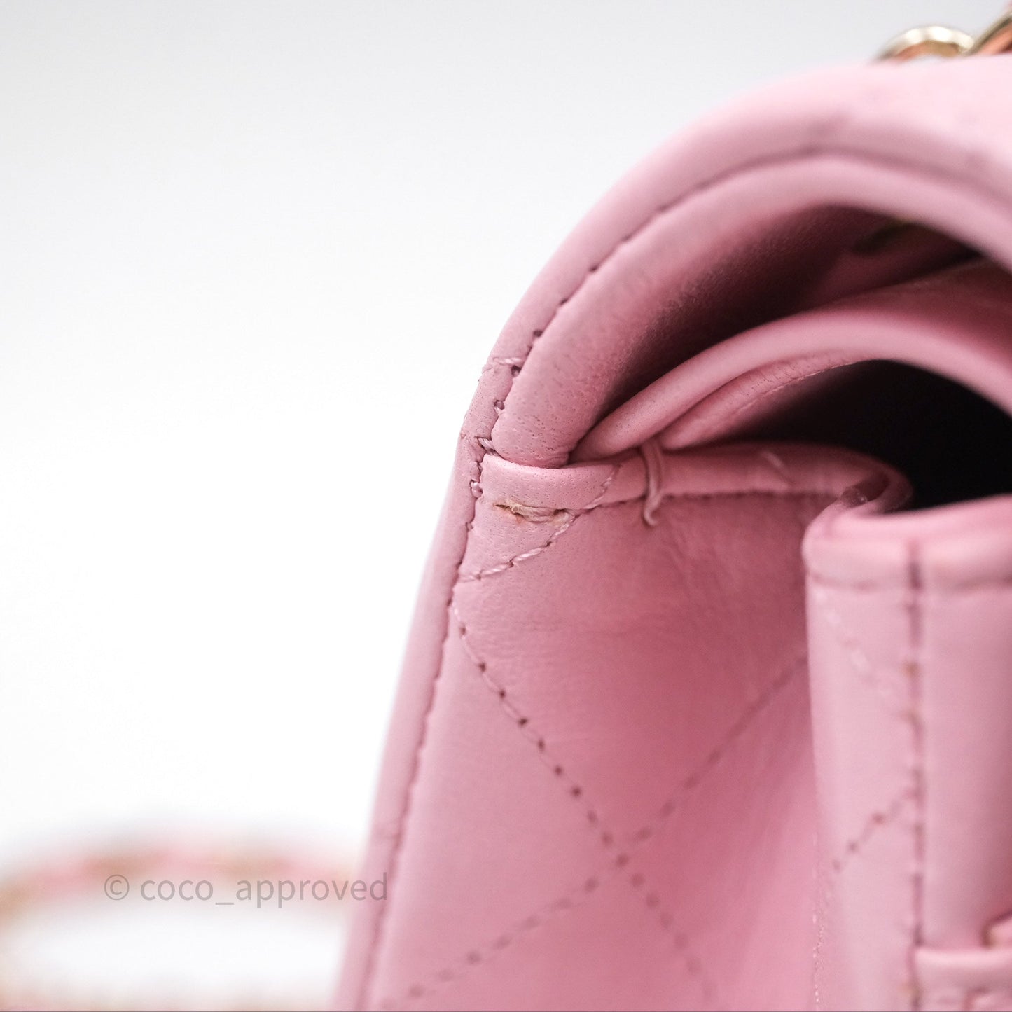 Chanel Small Classic Quilted Flap Pink Lambskin Gold Hardware
