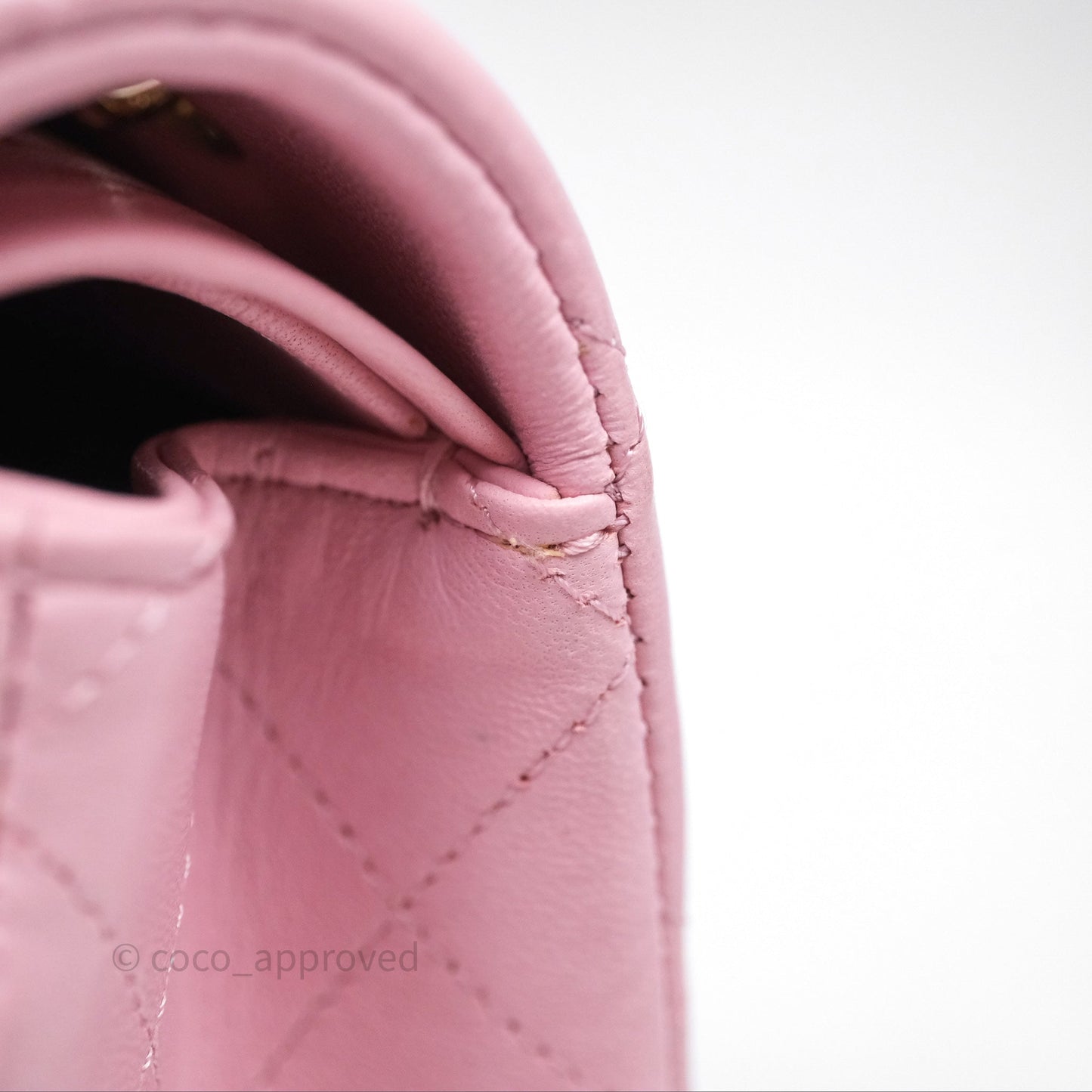 Chanel Small Classic Quilted Flap Pink Lambskin Gold Hardware