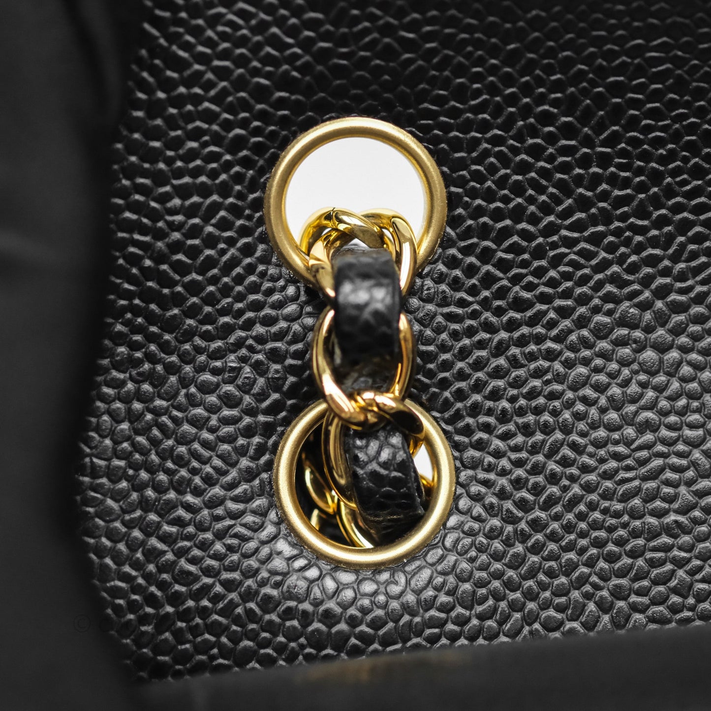 Chanel Small Classic Flap Quilted Black Caviar Gold Hardware
