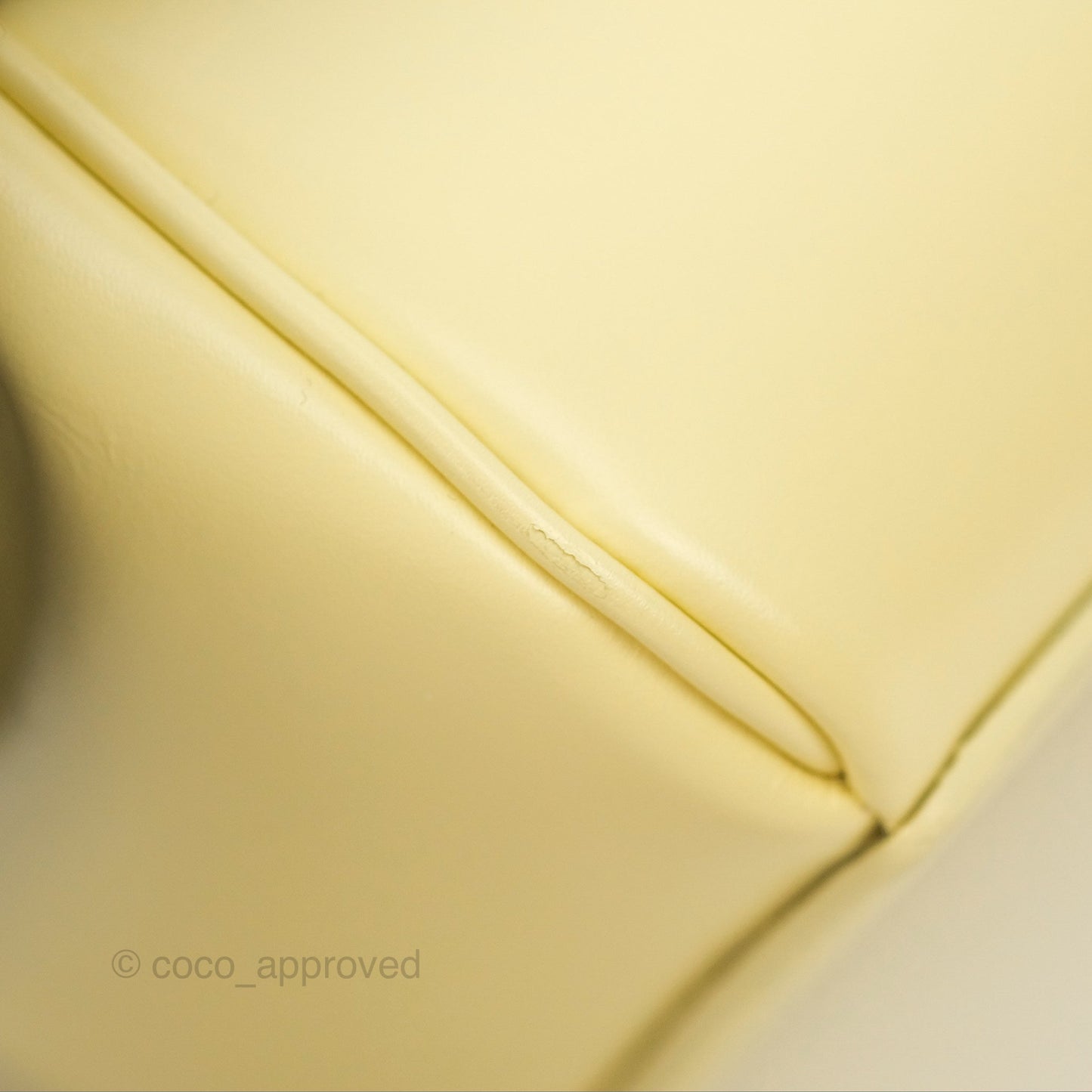Celine Mini 16 Soft Yellow Satinated Calfskin