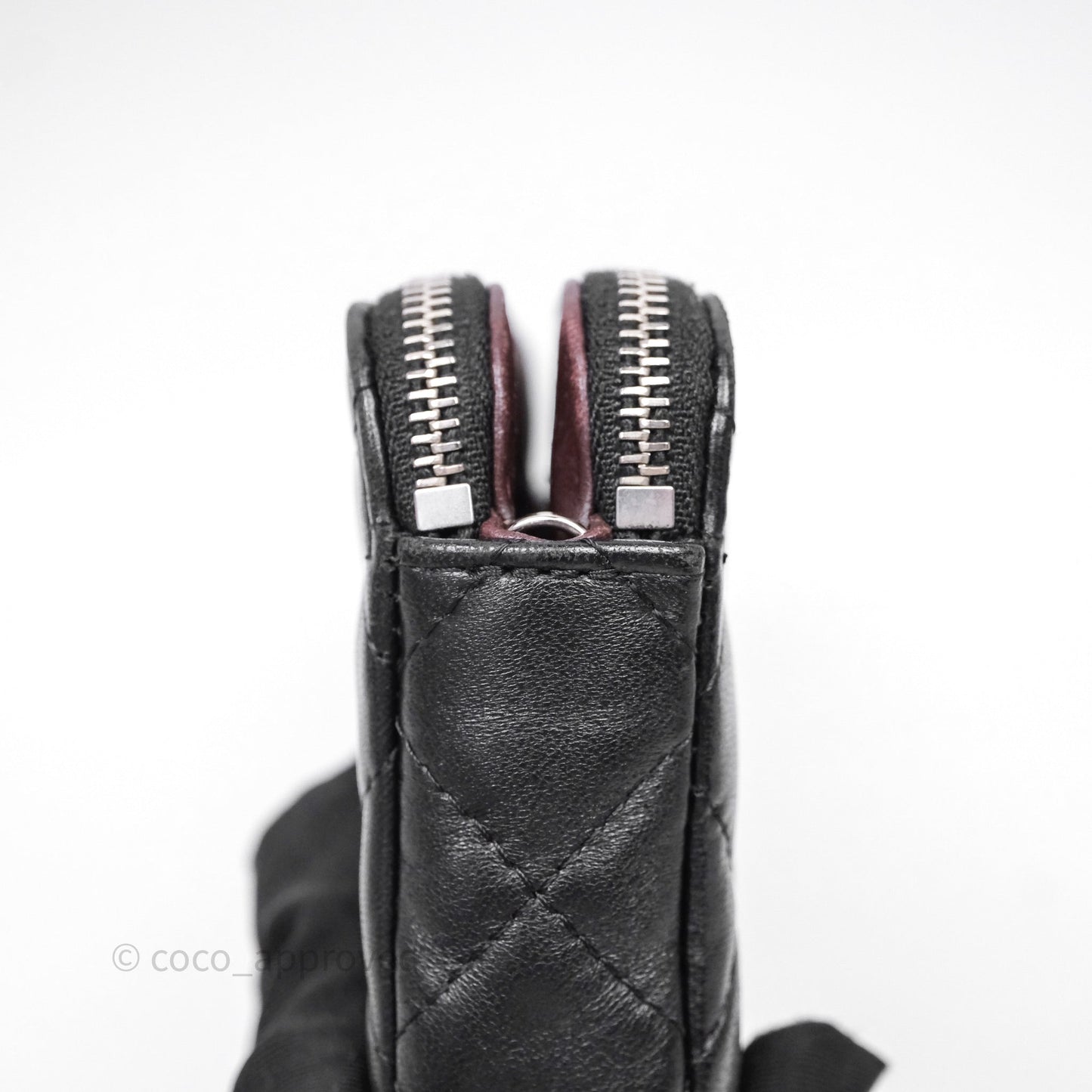 Chanel Clutch with Chain Black Lambskin Silver Hardware