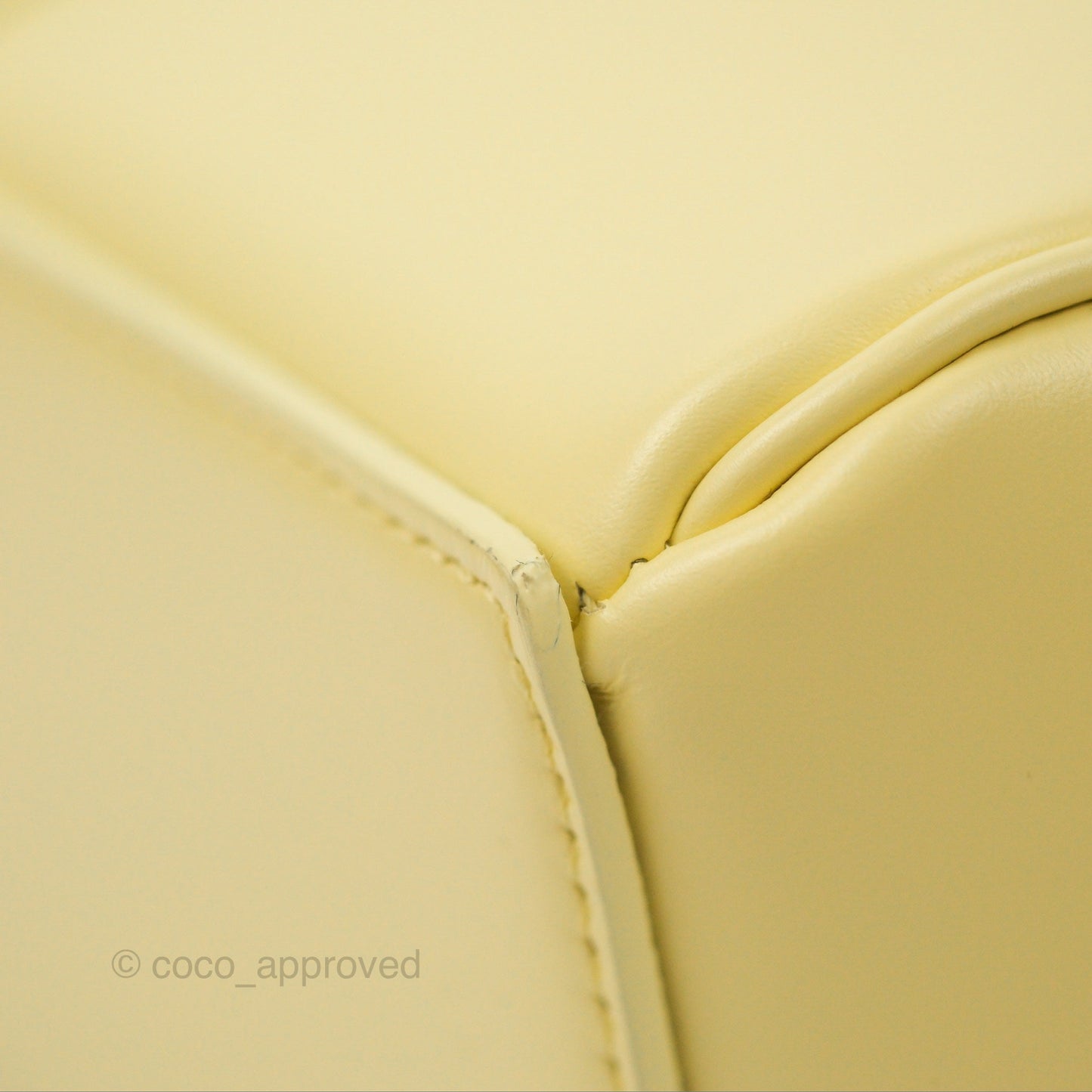 Celine Mini 16 Soft Yellow Satinated Calfskin