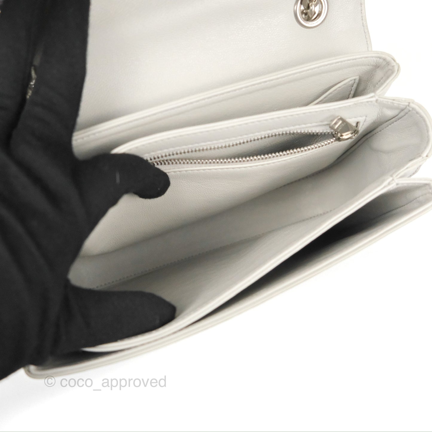 Celine Medium C Bag Light Grey Smooth Calfskin