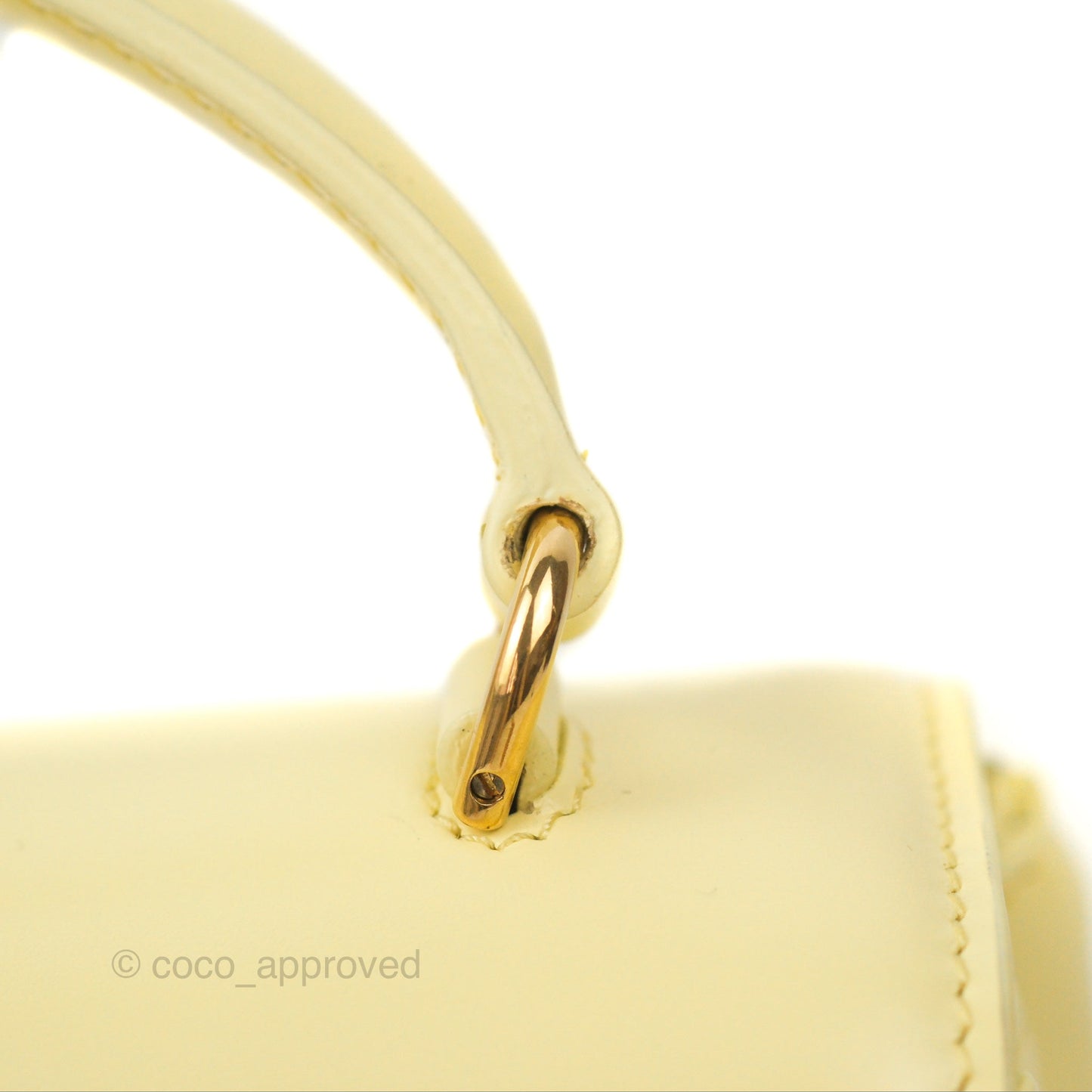 Celine Mini 16 Soft Yellow Satinated Calfskin