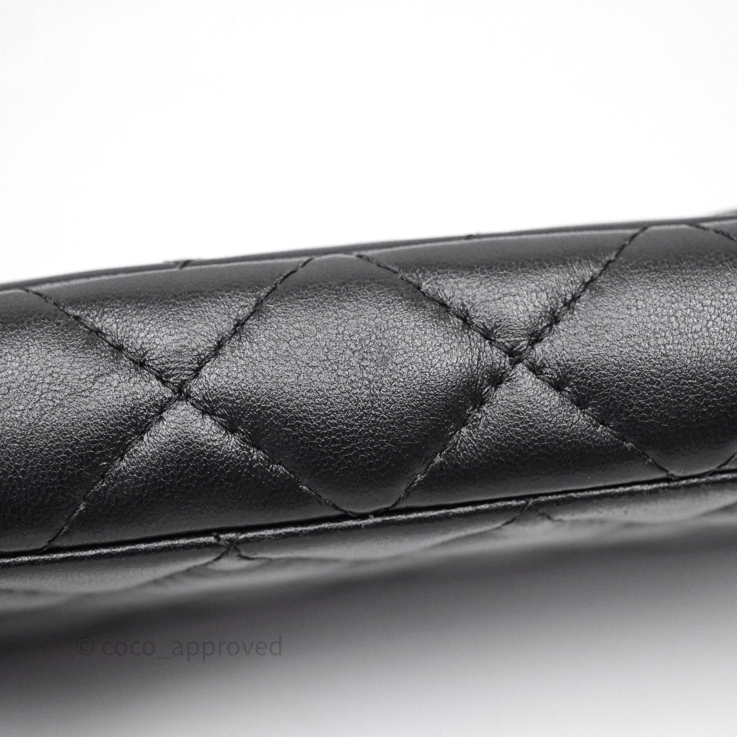 Chanel Clutch with Chain Black Lambskin Silver Hardware