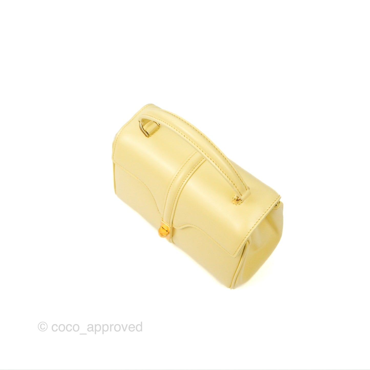 Celine Mini 16 Soft Yellow Satinated Calfskin