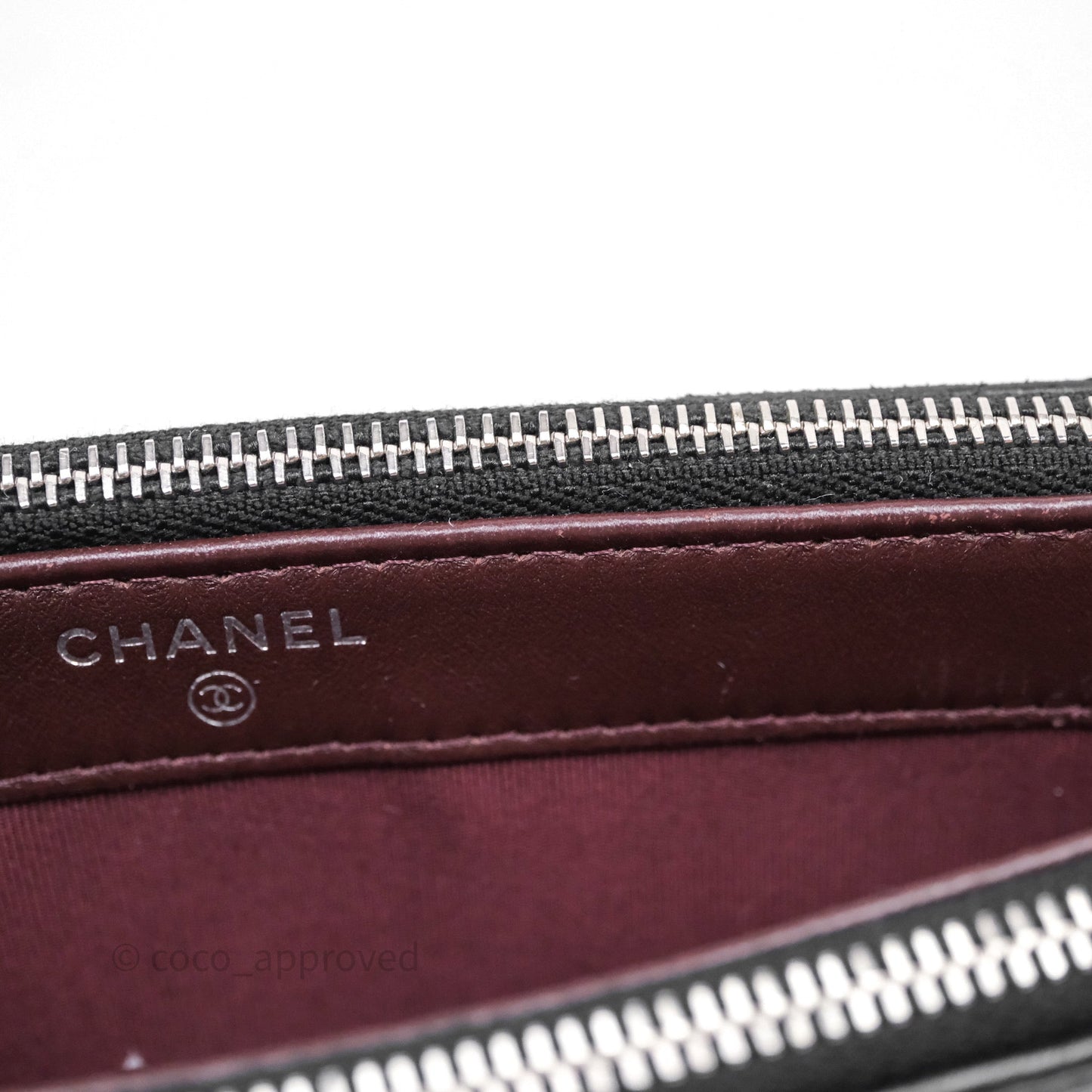 Chanel Clutch with Chain Black Lambskin Silver Hardware