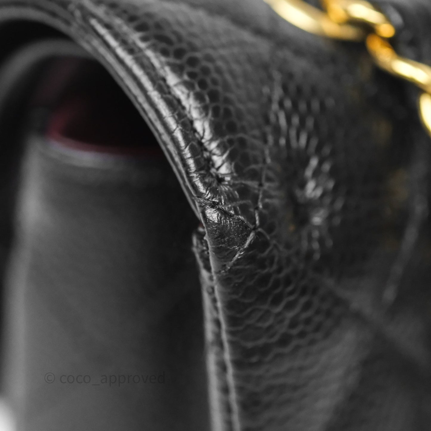 Chanel Small Classic Flap Quilted Black Caviar Gold Hardware