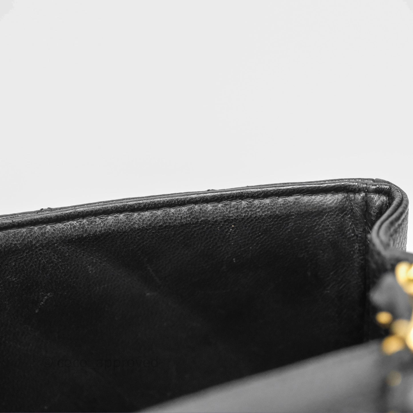 Chanel Vintage Medium Classic Diana Flap Bag Black Caviar 24K Gold Hardware