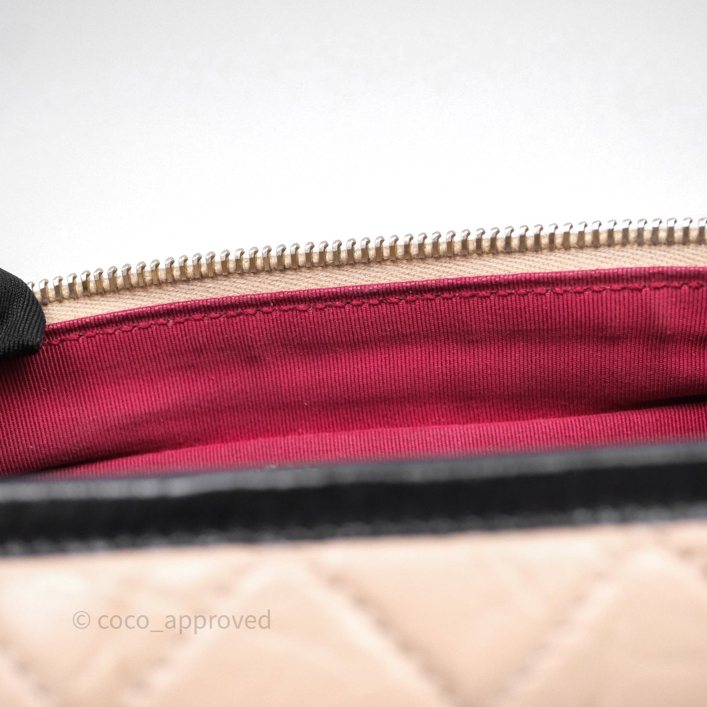 Chanel Small Gabrielle Hobo Quilted Black Beige Aged Calfskin