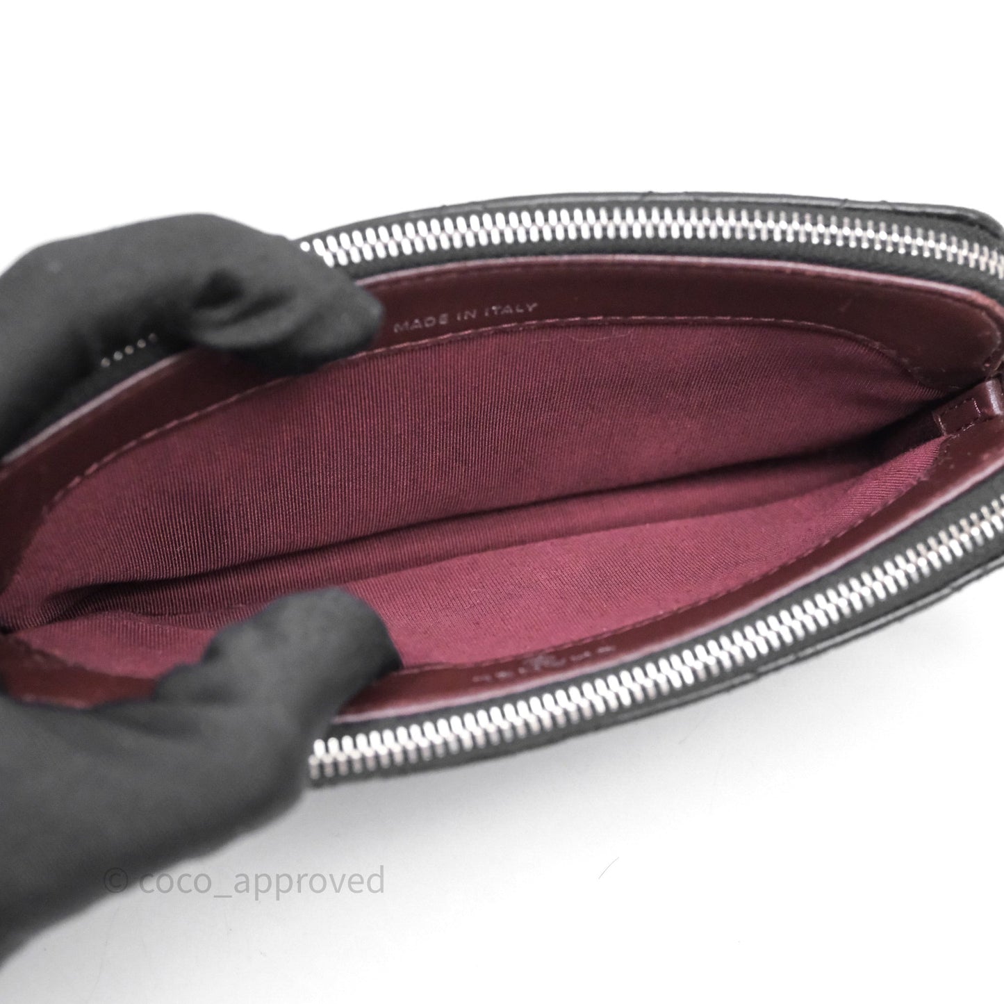 Chanel Clutch with Chain Black Lambskin Silver Hardware