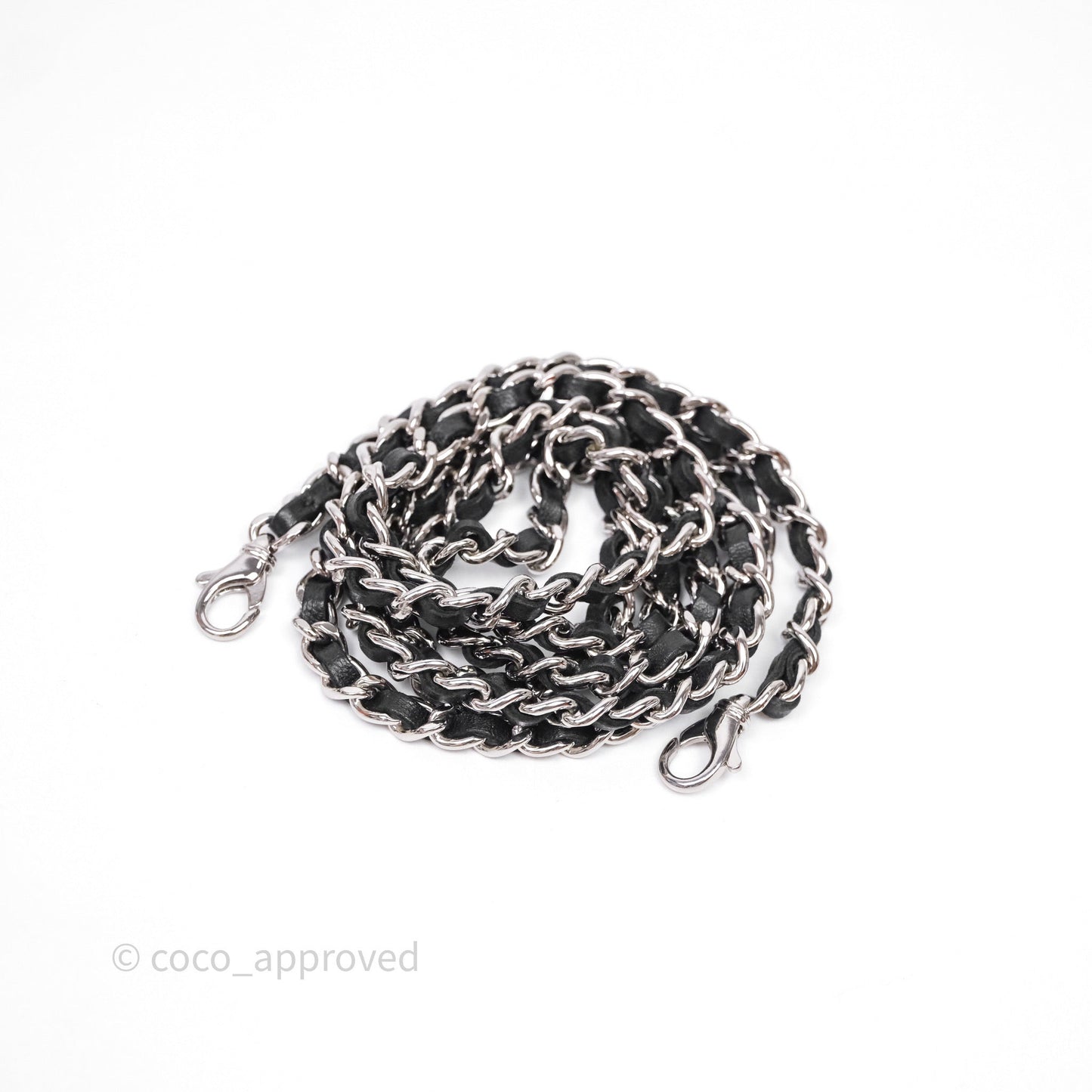 Chanel Clutch with Chain Black Lambskin Silver Hardware