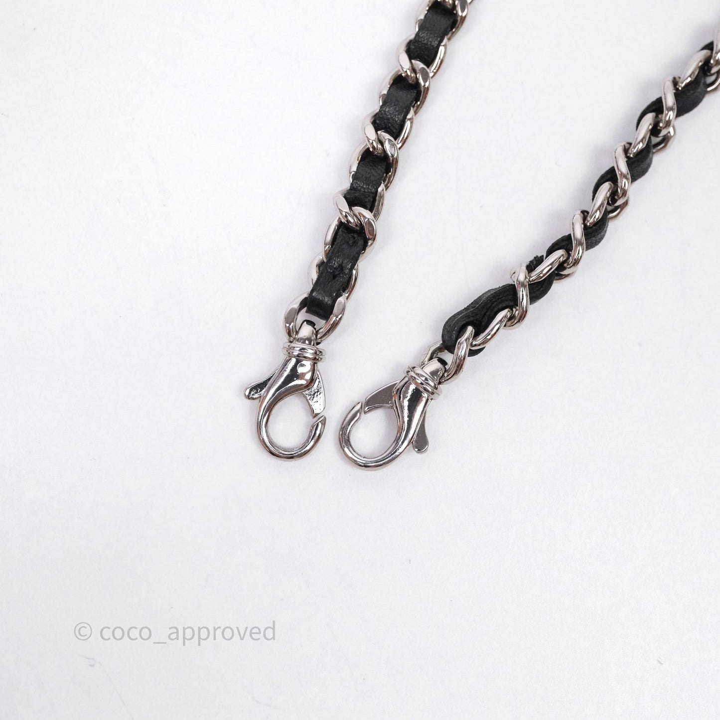 Chanel Clutch with Chain Black Lambskin Silver Hardware