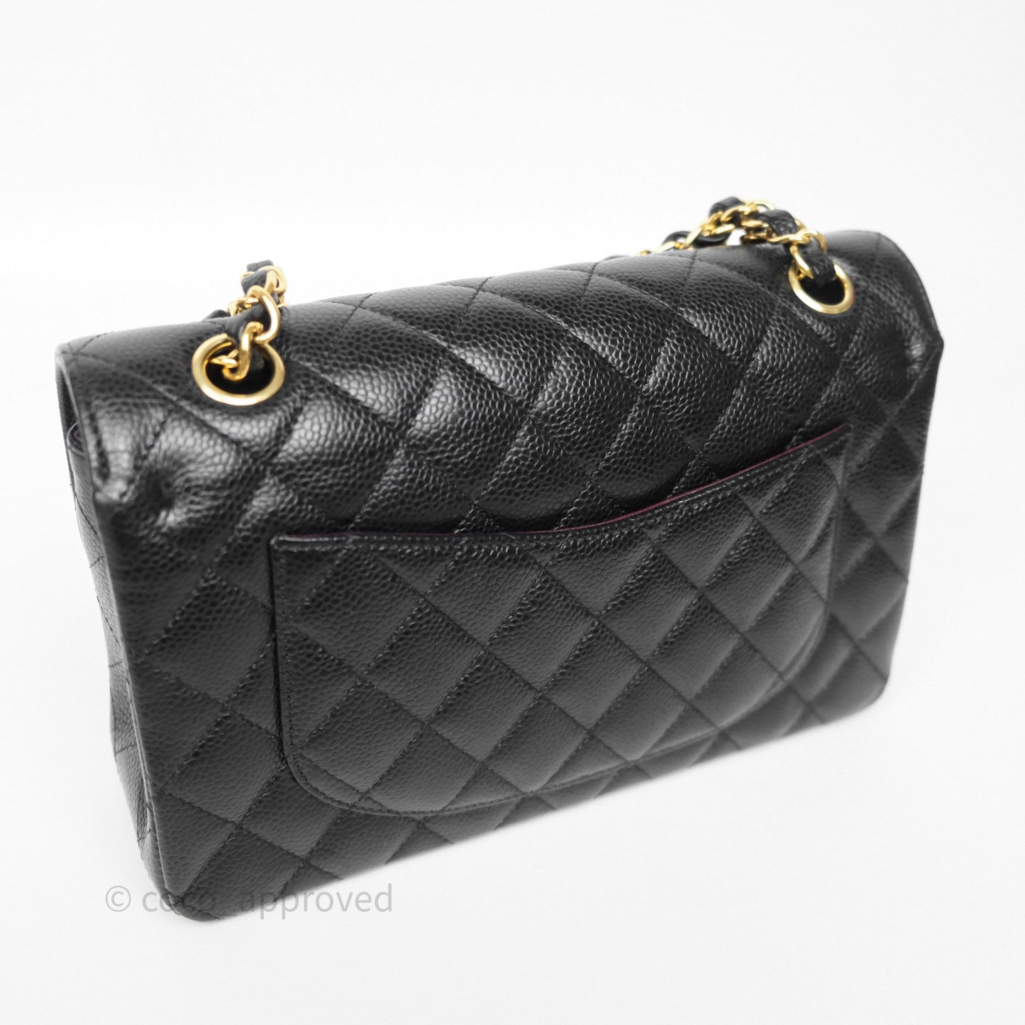 Chanel Small Classic Flap Quilted Black Caviar Gold Hardware