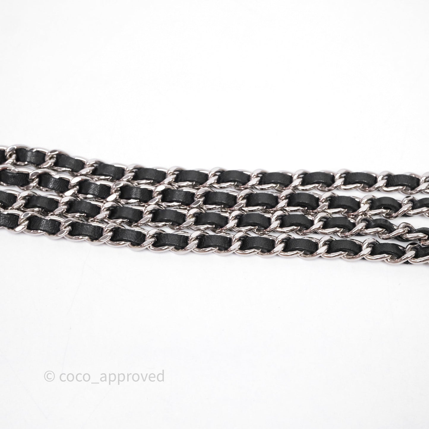Chanel Clutch with Chain Black Lambskin Silver Hardware