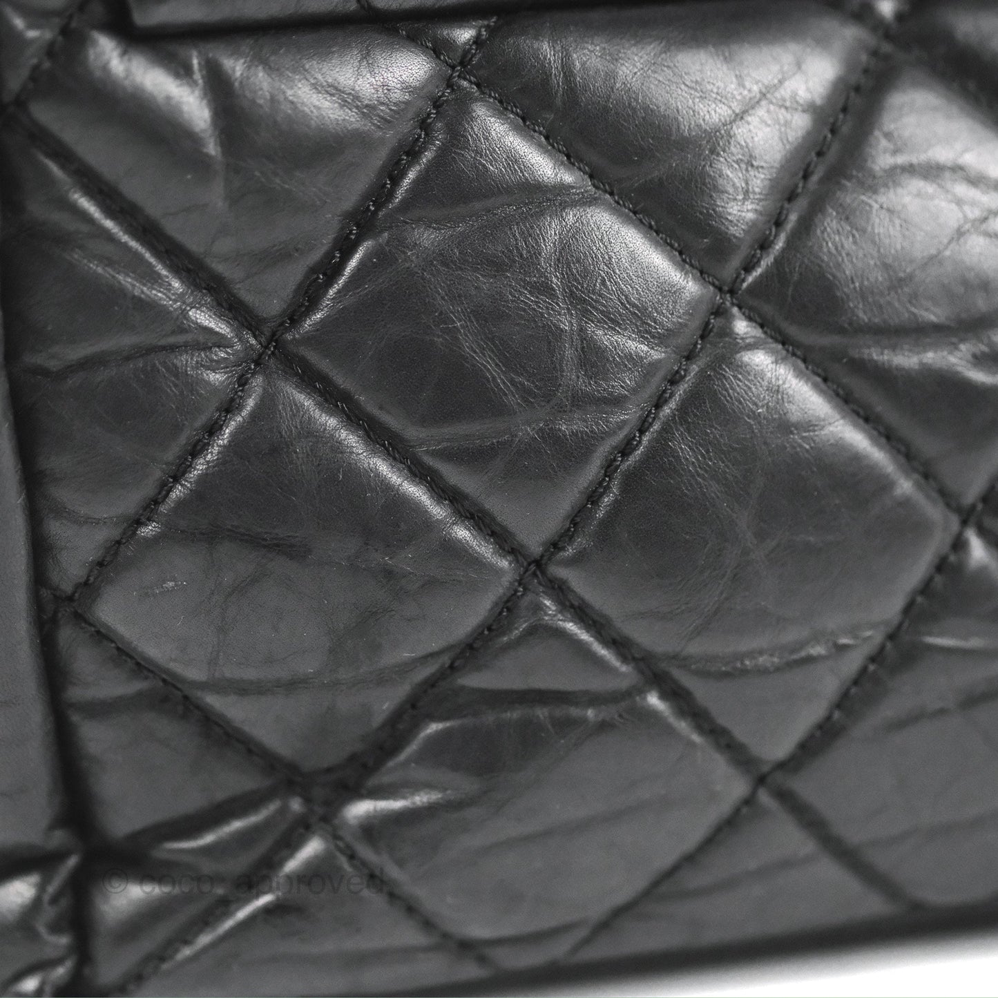 Chanel Medium Pondicherry Flap Bag Black Crumpled Calfskin Antique Gold Hardware