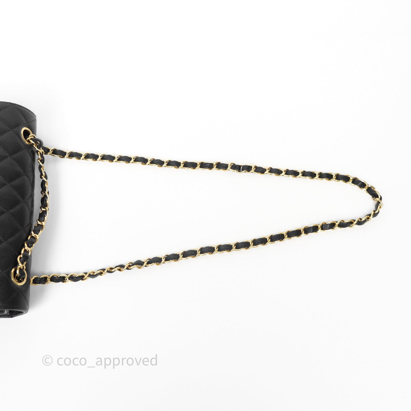 Chanel Small Classic Flap Quilted Black Caviar Gold Hardware