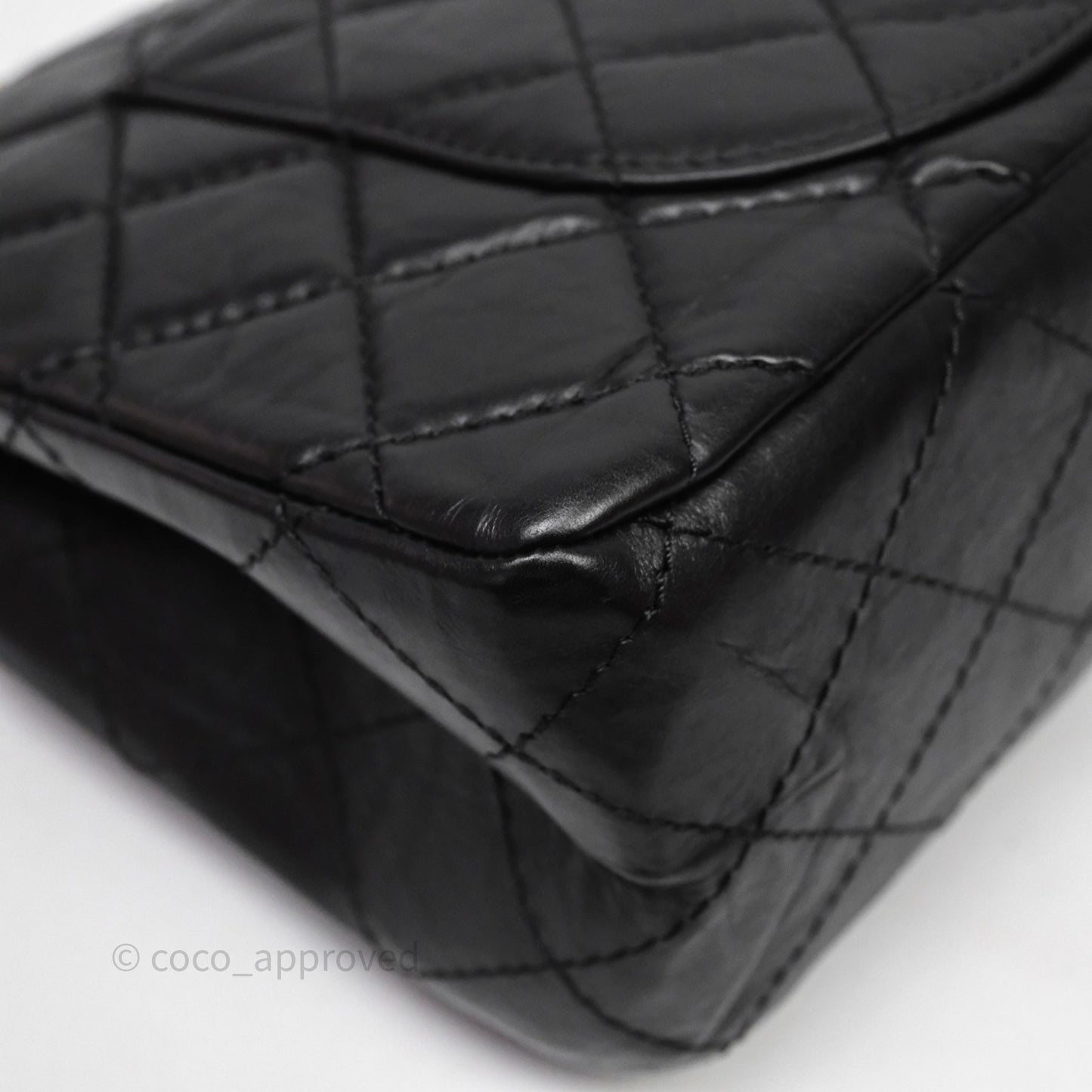 Chanel Reissue Quilted Aged Calfskin Black Aged Gold Hardware 227
