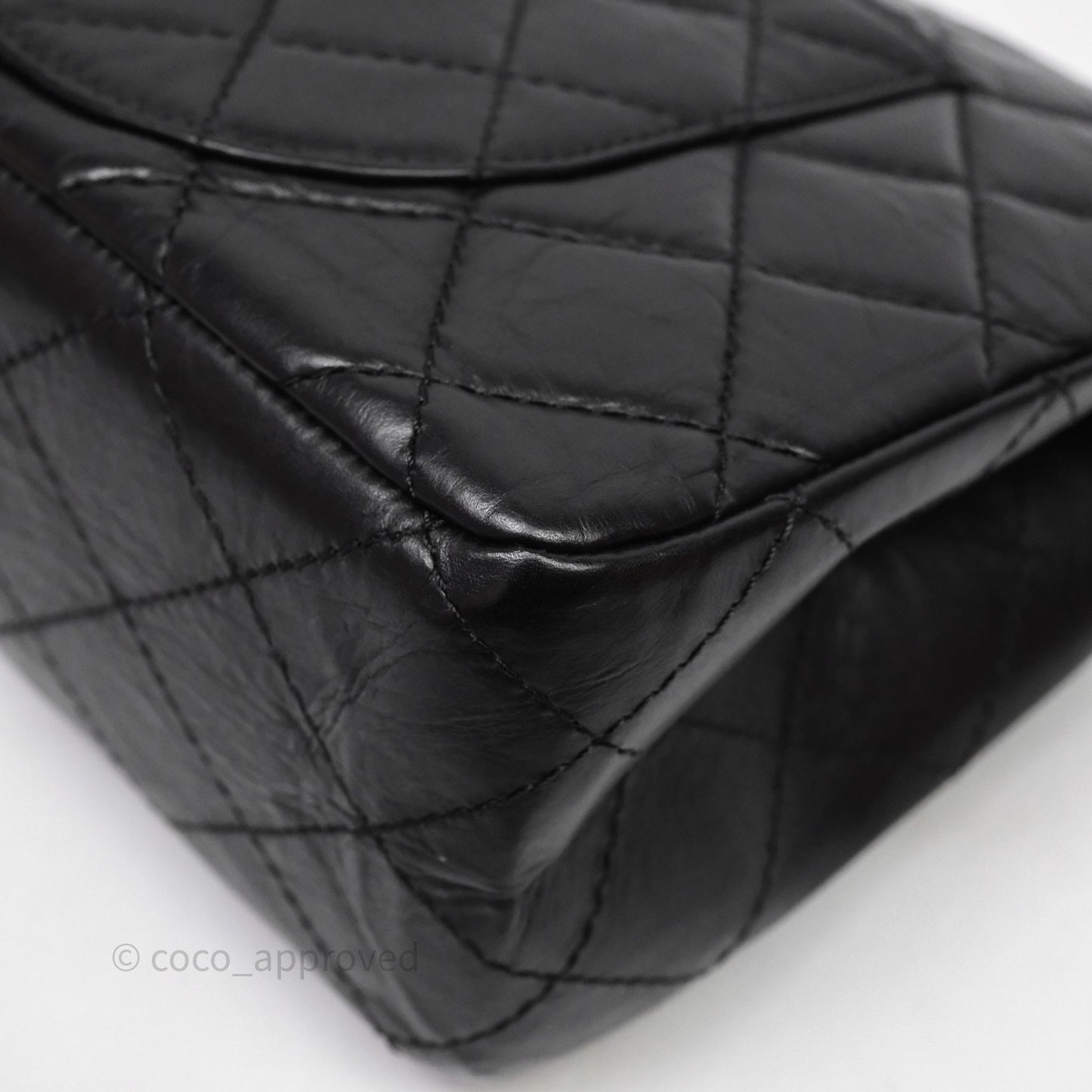 Chanel Reissue Quilted Aged Calfskin Black Aged Gold Hardware 227