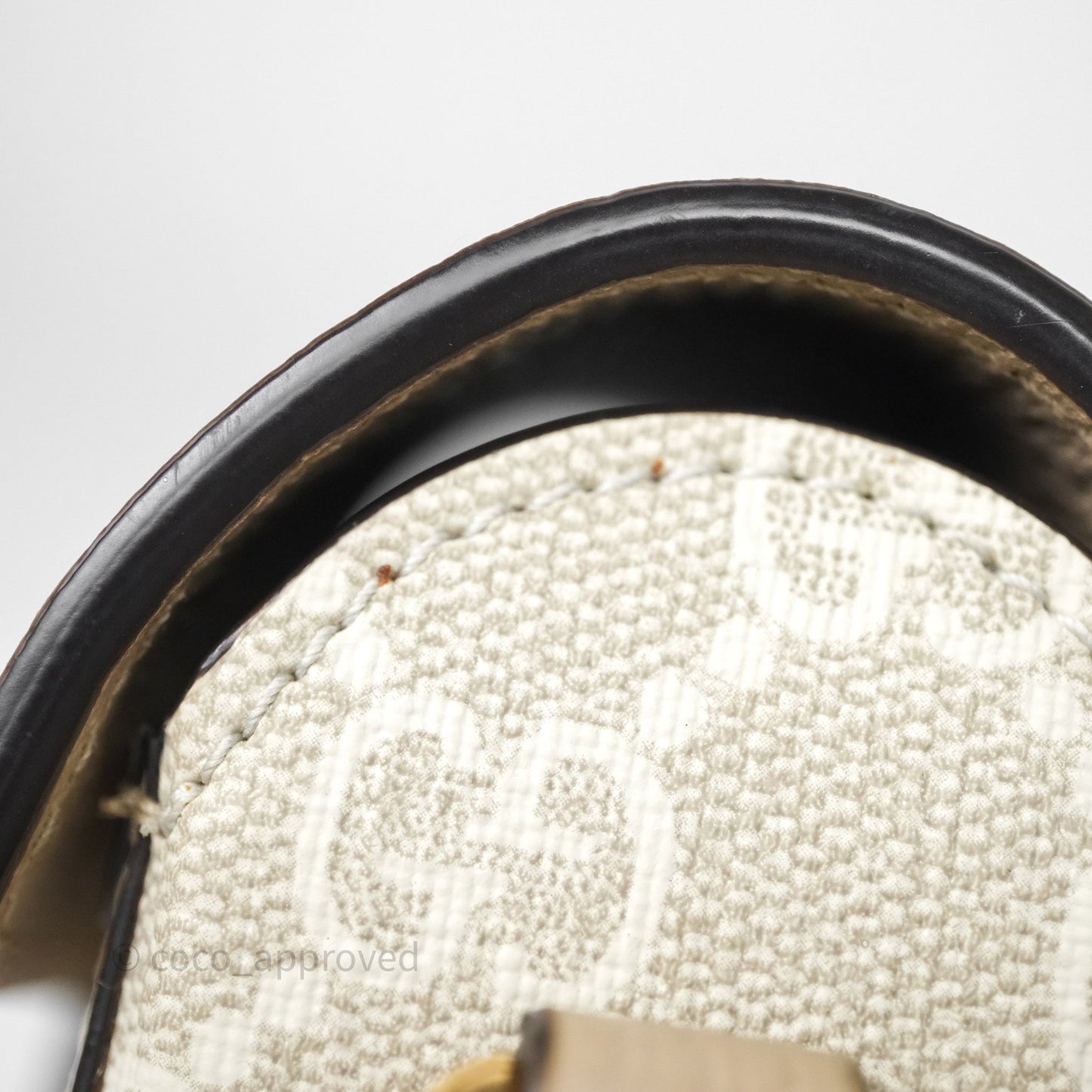 Gucci Horsebit 1955 Mini Bag Beige/White GG Supreme Canvas