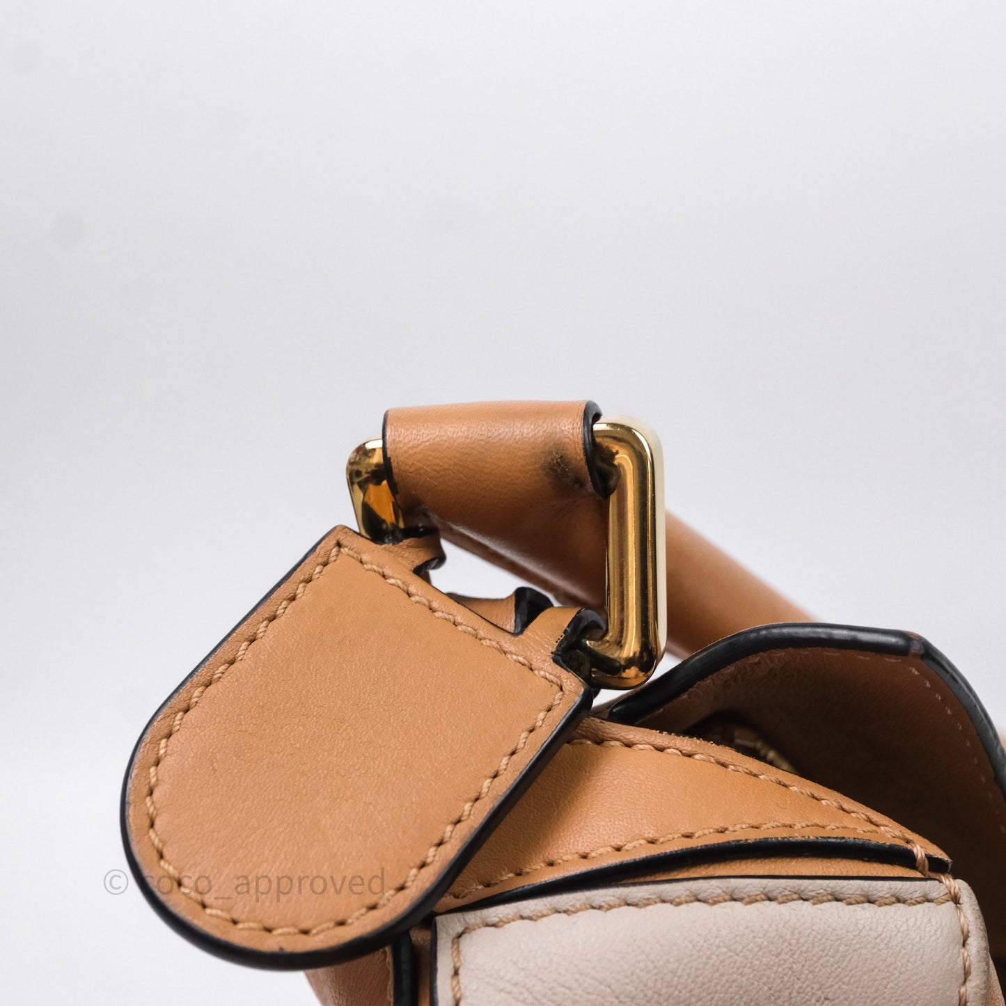 Loewe Small Puzzle Bag Warm Desert & Mink Two Tone Calfskin