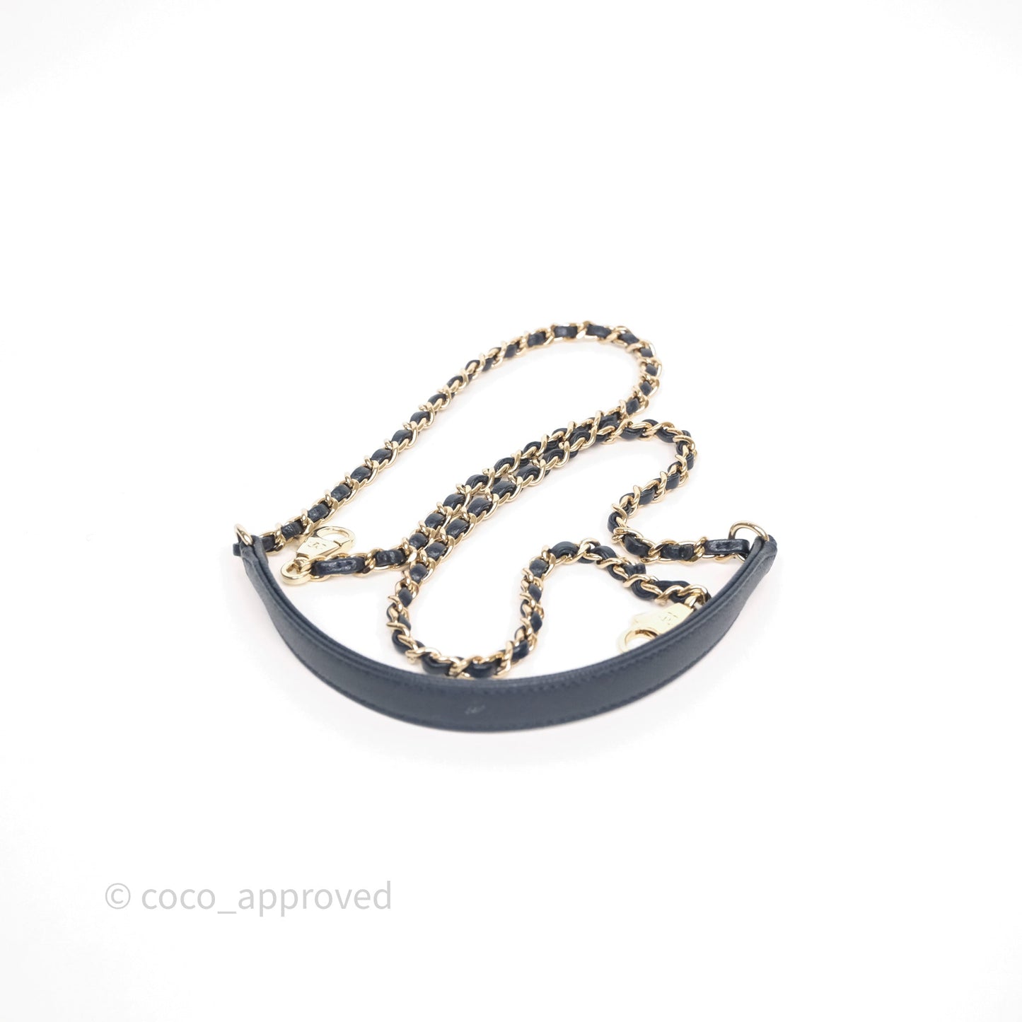 Chanel Mini Coco Handle Quilted Navy Caviar Gold Hardware