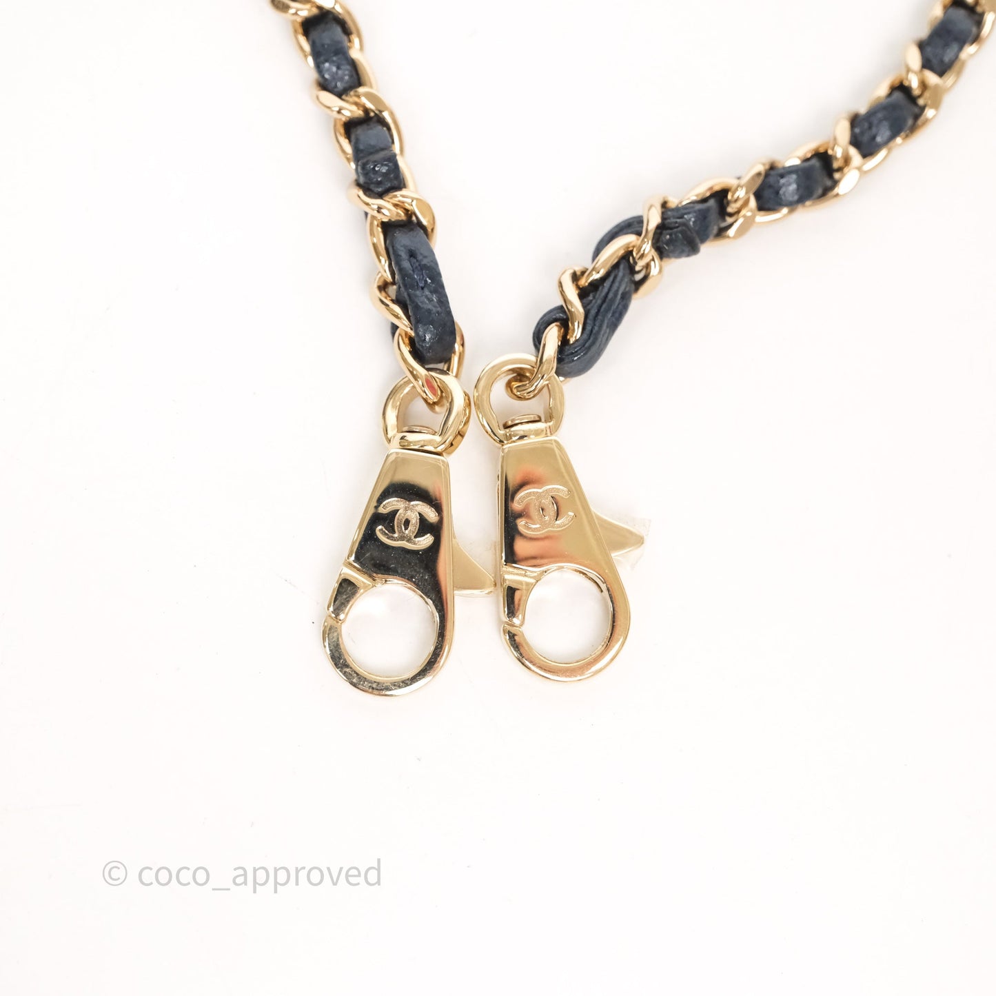 Chanel Mini Coco Handle Quilted Navy Caviar Gold Hardware