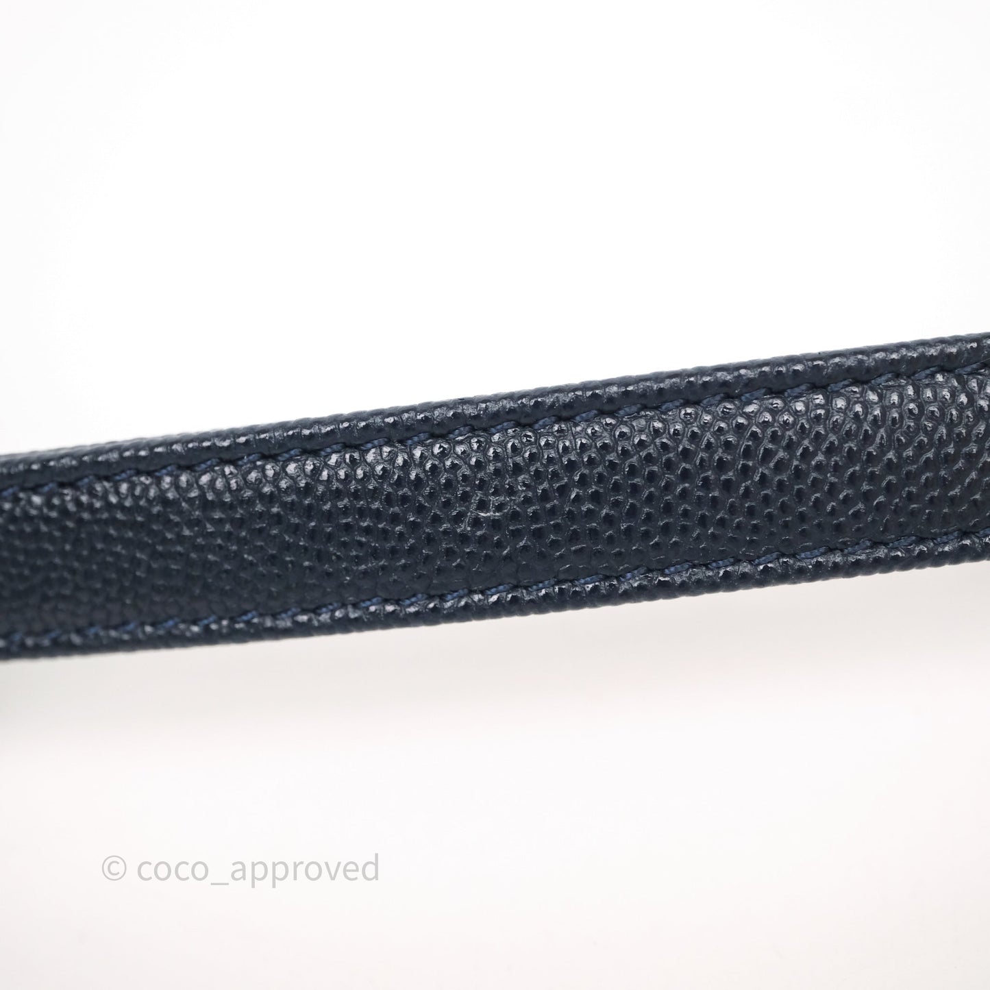 Chanel Mini Coco Handle Quilted Navy Caviar Gold Hardware