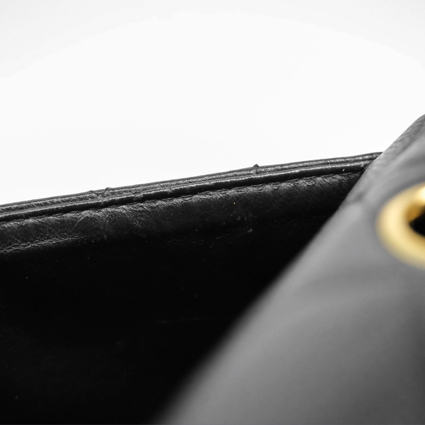 Chanel Vintage Medium Classic Diana Flap Bag Black Caviar 24K Gold Hardware