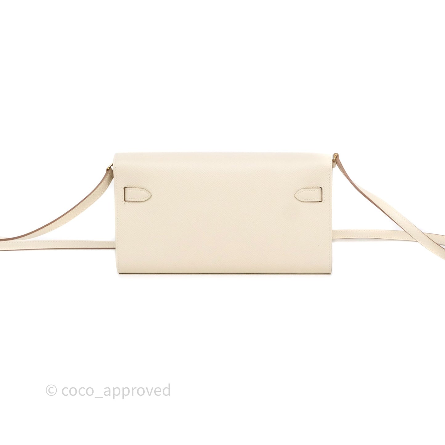 Hermès Kelly To Go Wallet Craie Epsom Gold Hardware