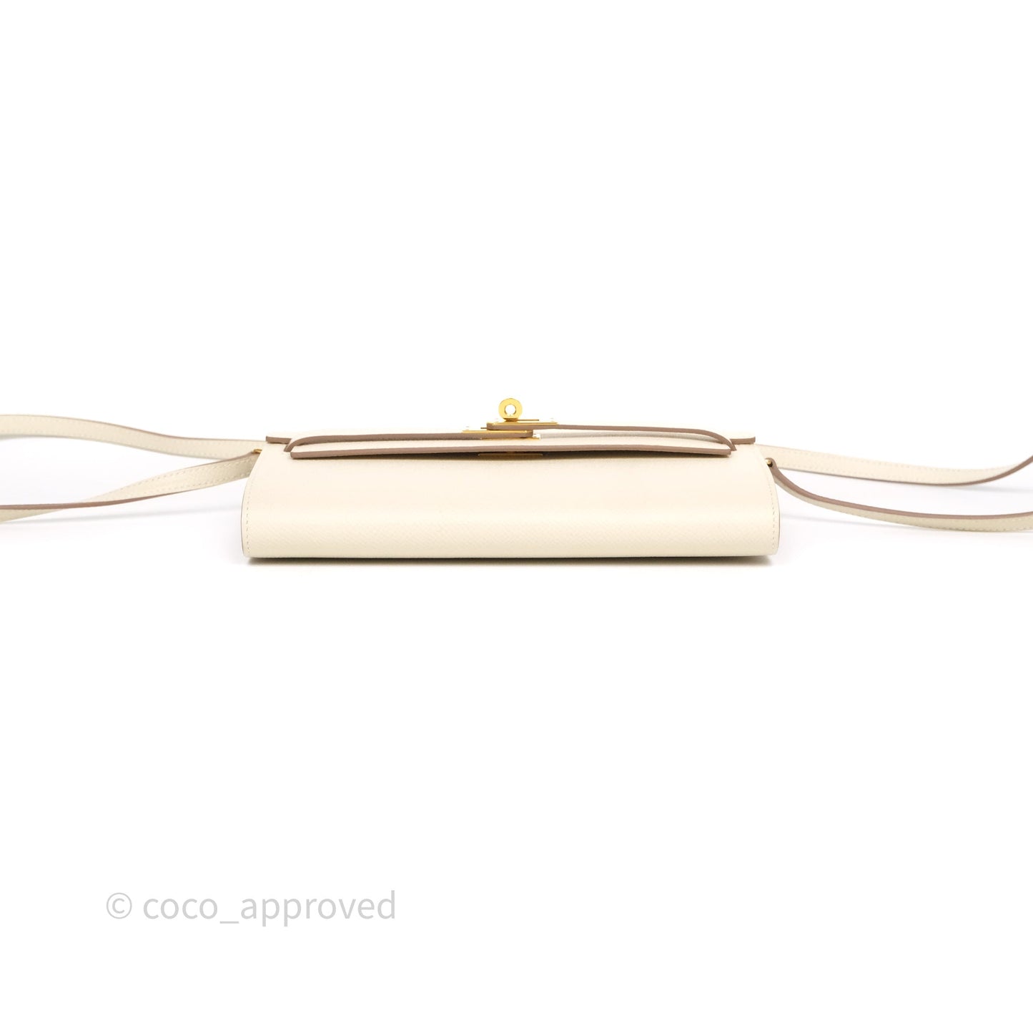 Hermès Kelly To Go Wallet Craie Epsom Gold Hardware