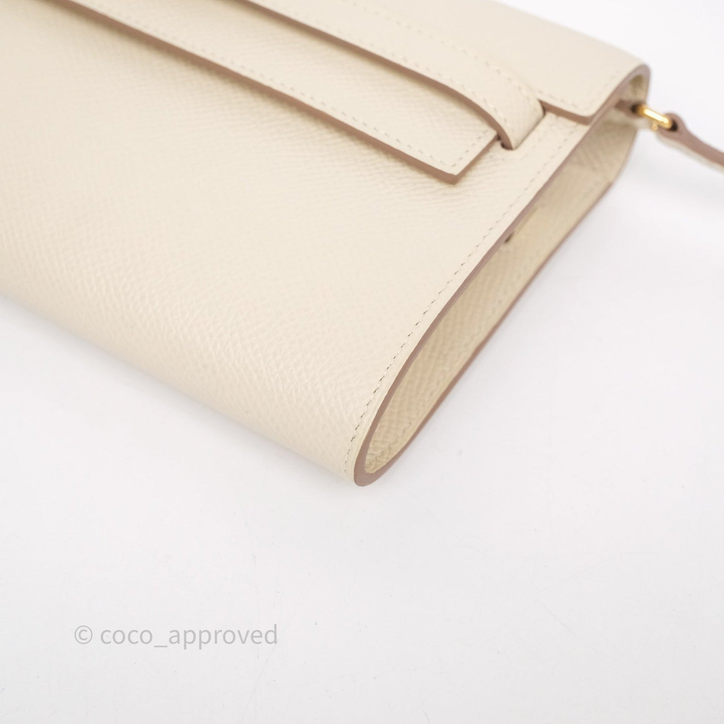 Hermès Kelly To Go Wallet Craie Epsom Gold Hardware