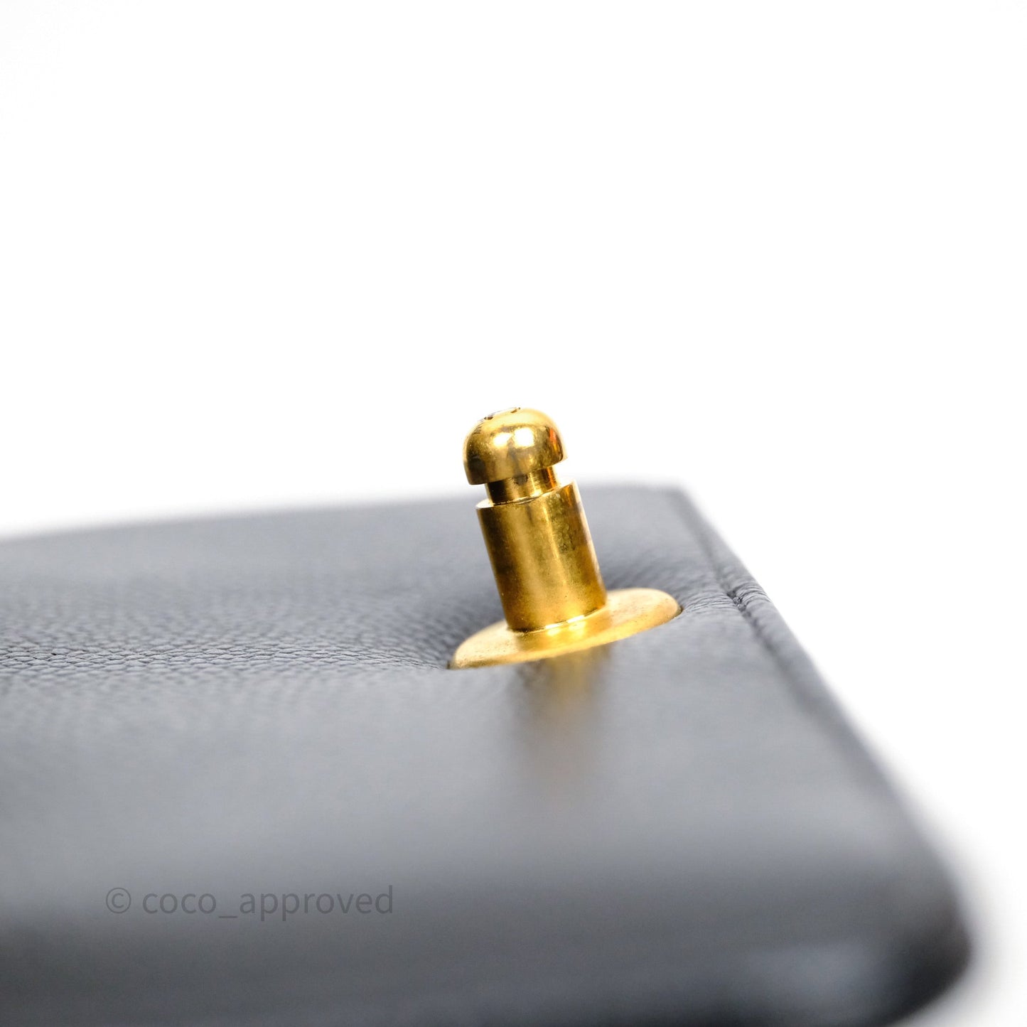 Chanel Mini Boy Quilted Black Caviar Aged Gold Hardware