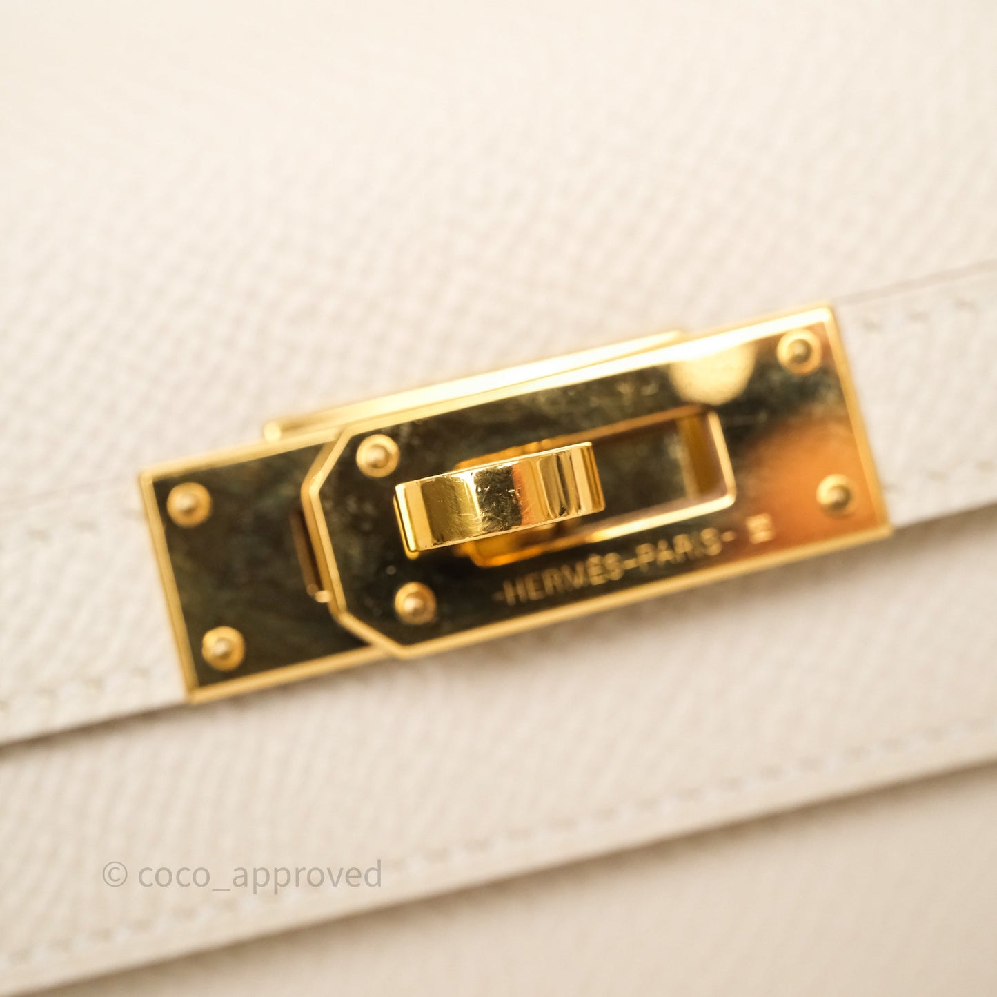 Hermès Kelly To Go Wallet Craie Epsom Gold Hardware