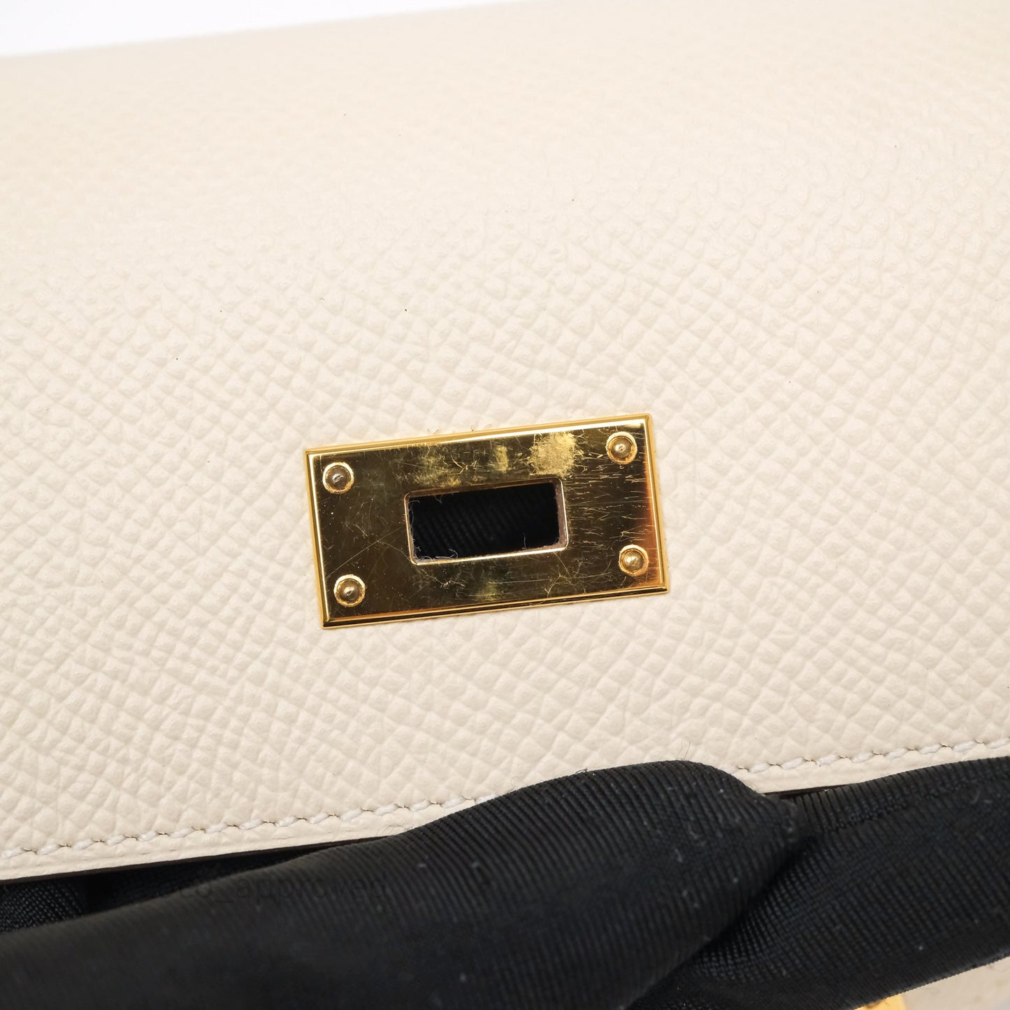 Hermès Kelly To Go Wallet Craie Epsom Gold Hardware