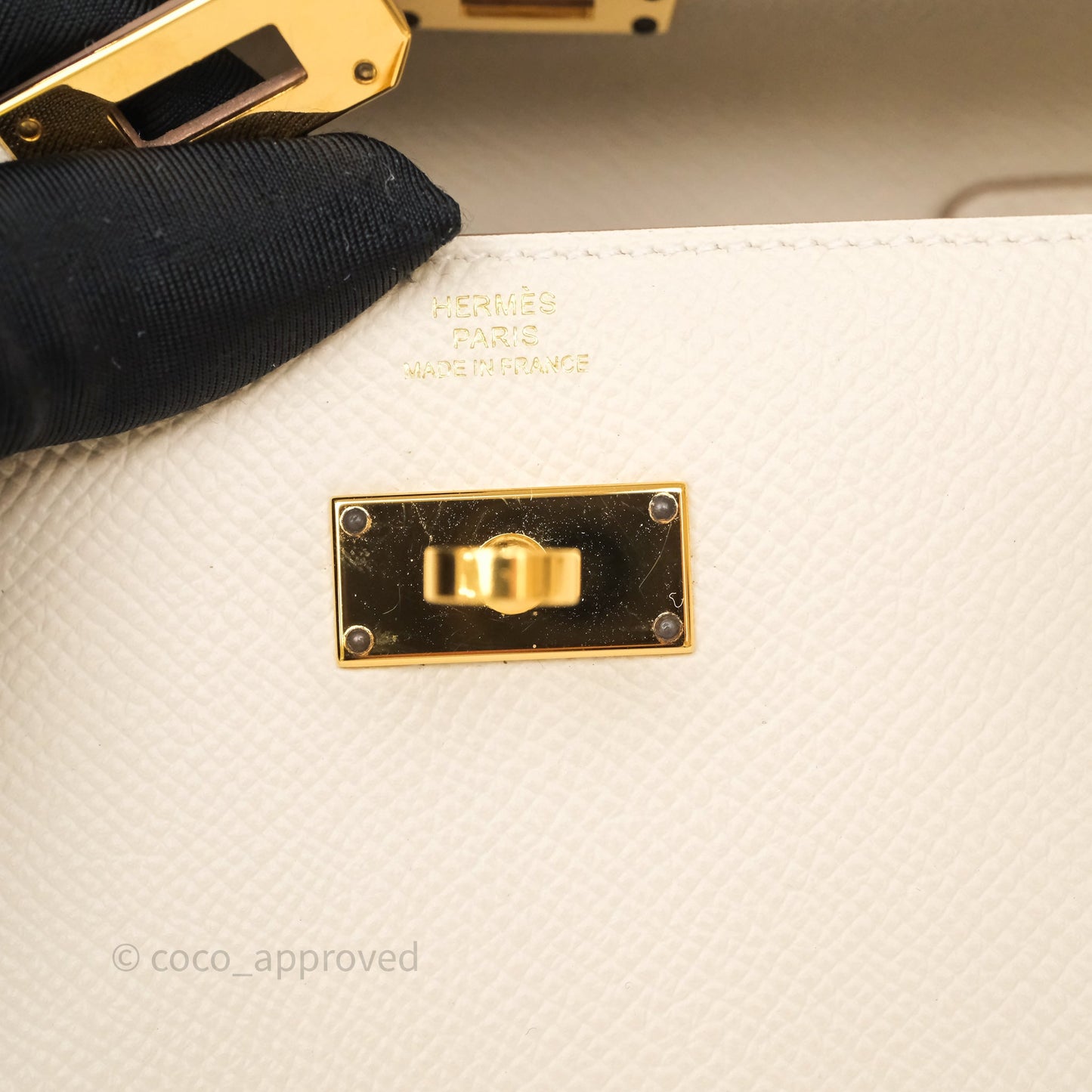 Hermès Kelly To Go Wallet Craie Epsom Gold Hardware