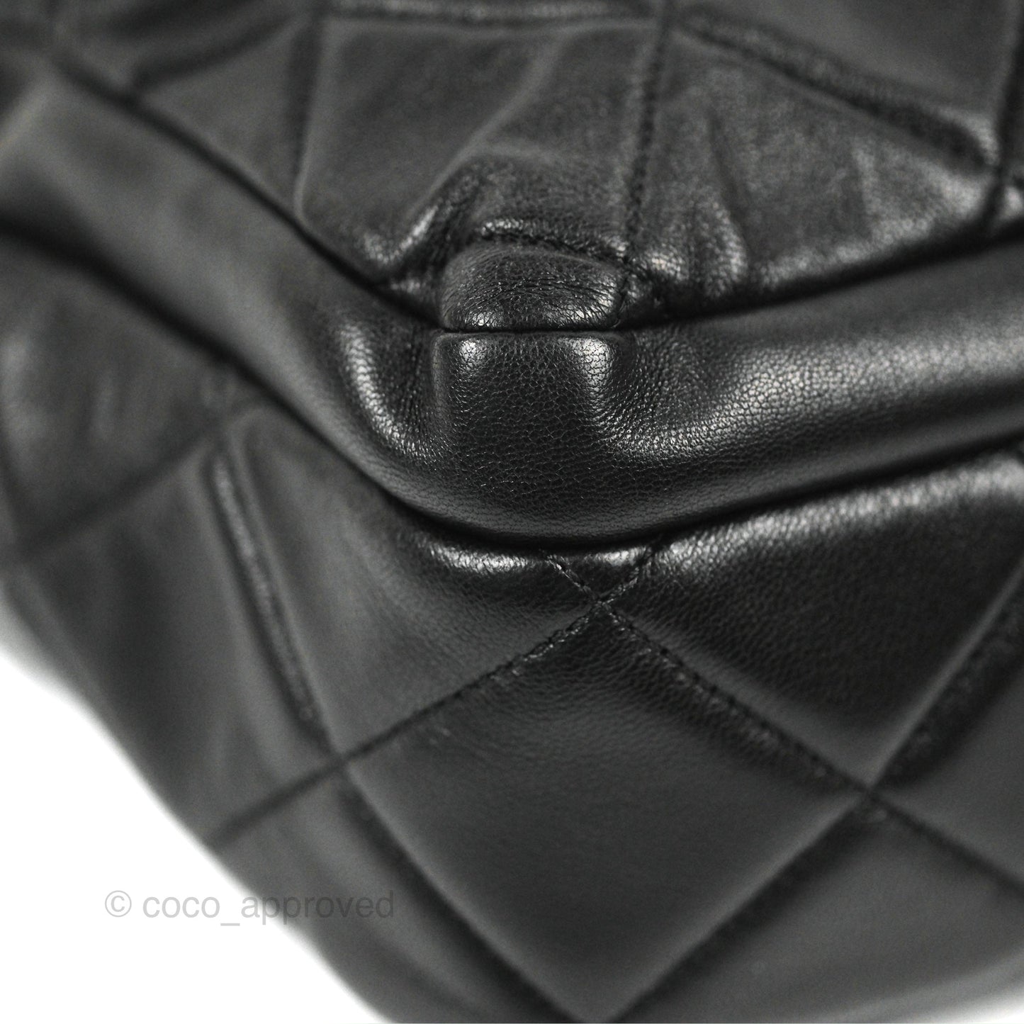 Chanel Mini Front Pocket Tote Black Calfskin Aged Gold Hardware