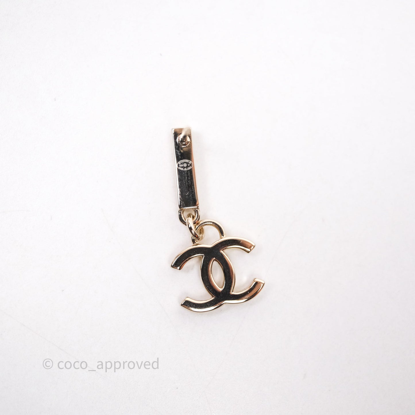 Chanel CC Crystals Drop Earrings Gold Tone 24V