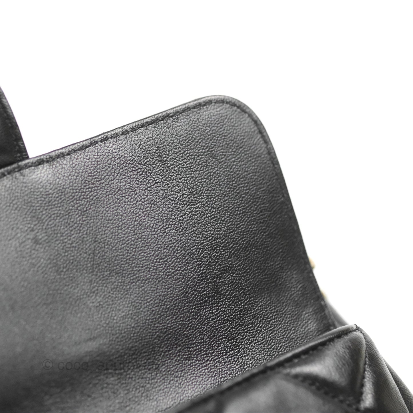 Chanel Mini Front Pocket Tote Black Calfskin Aged Gold Hardware