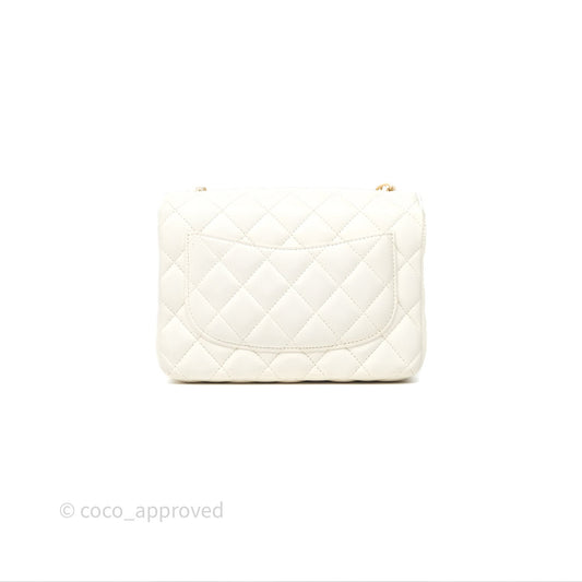 Chanel Casino Chips Chain White Lambskin Flap Bag